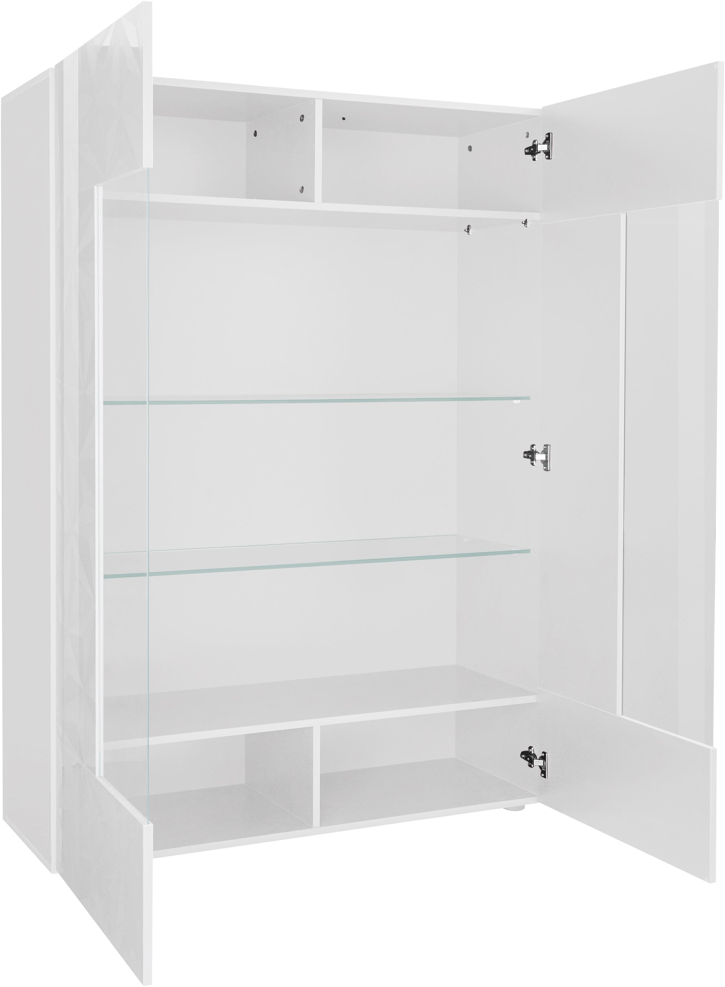 INOSIGN Vitrine »Prisma«, Stauraumvitrine, Höhe 166 cm