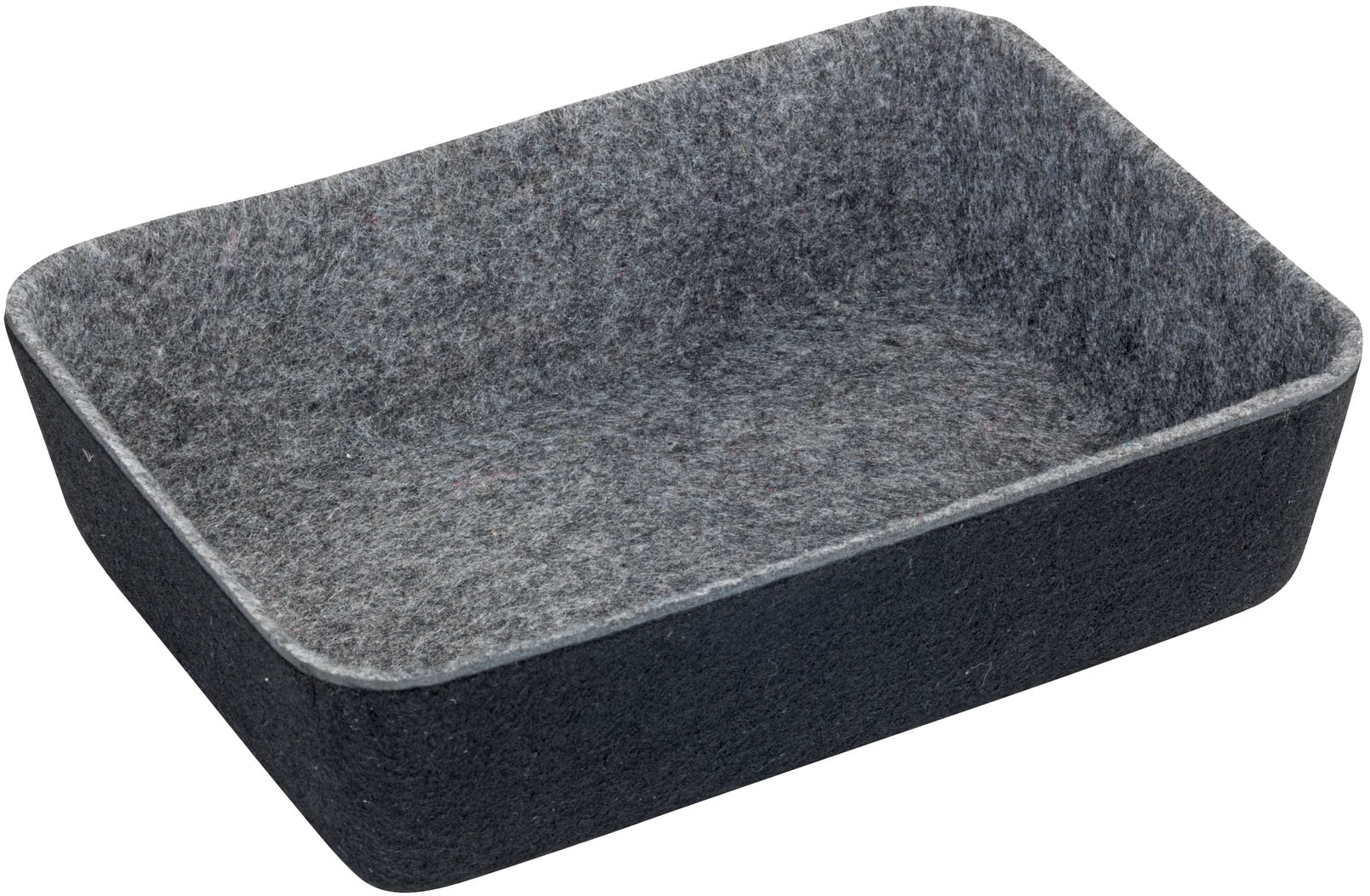 WENKO Organizer, (Set, 7 St.), Aufbewahrungsboxen für Schubladen, 3 Grössen, recycelter Polyesterfilz