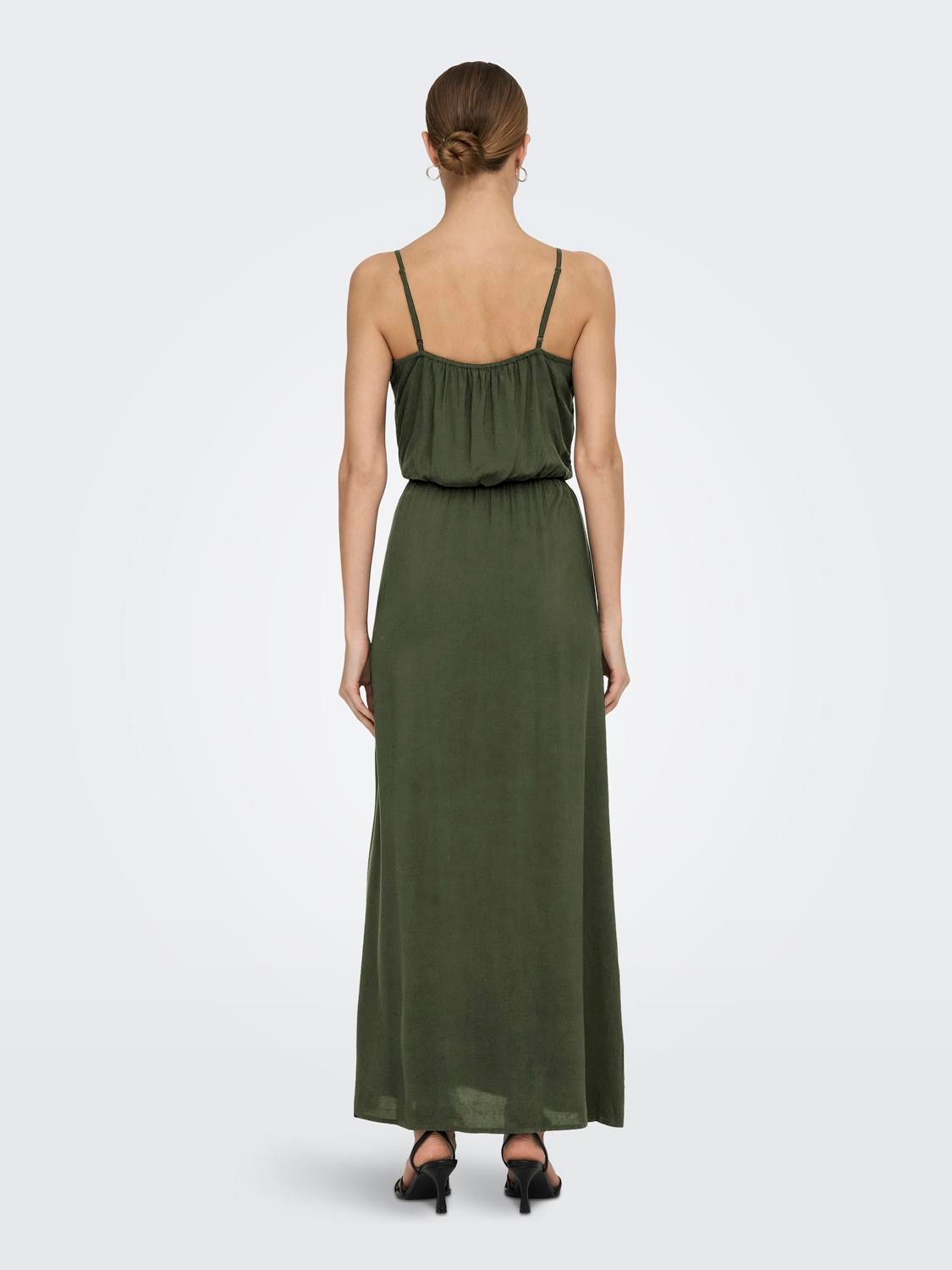 ONLY Maxikleid »ONLNOVA LIFE VIS STRAP MAXI DRESS SOLID«, Sommerkleid