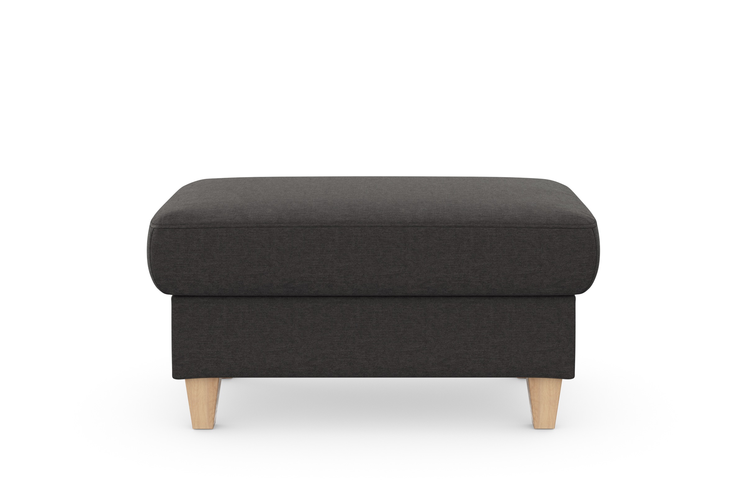 sit&more Stauraumhocker »Farö«, mit Stauraum und Federkern und naturfarbenen Füssen