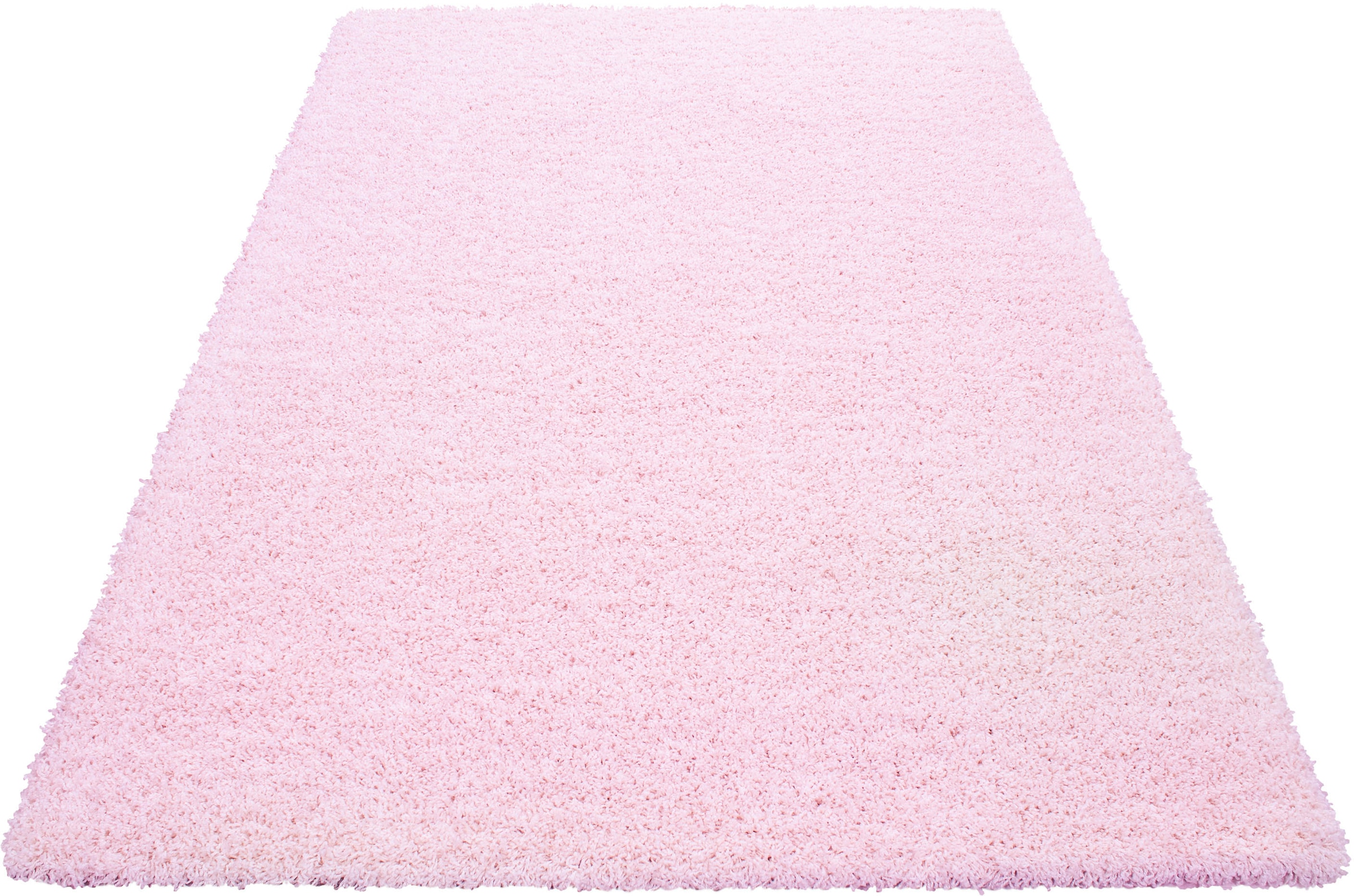 Home affaire Teppich »Shaggy 30«, rechteckig, Teppich, Uni Farben, besonders weich und kuschelig
