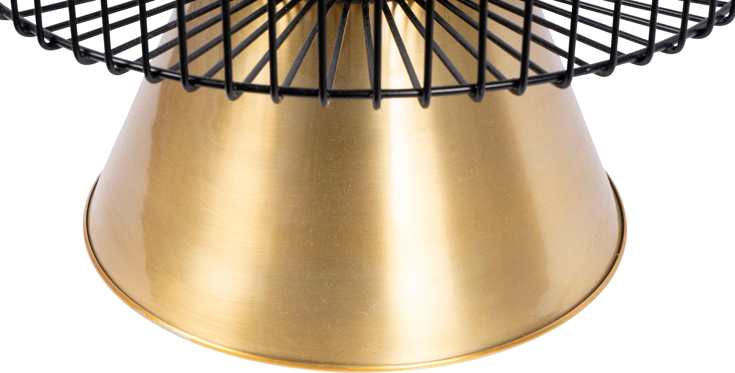 Kayoom Beistelltisch »Malibu 125, Runde Platte aus original Marmor, pflegeleicht«, (1 St.), ø-Marmorplatte: ca. 40 cm, angesagtes Metalldesign, pflegeleicht