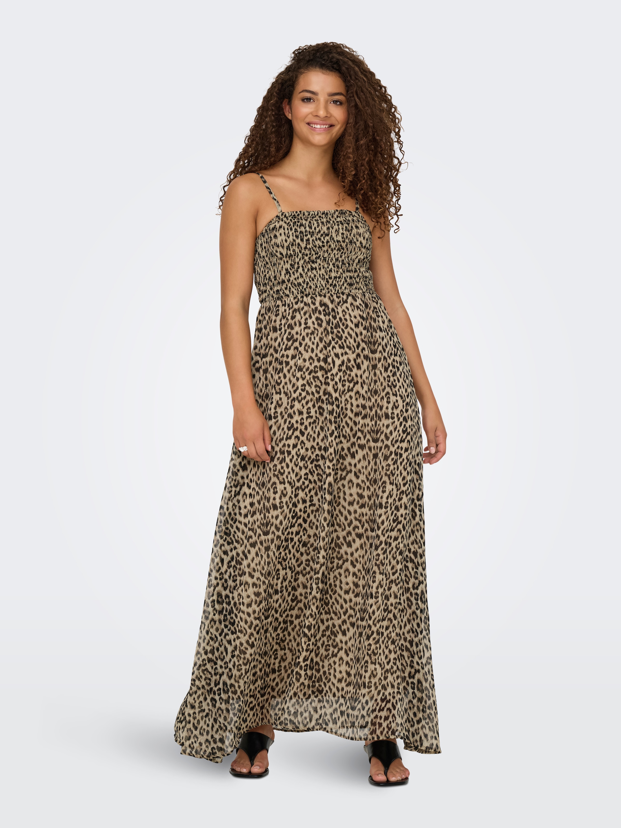 ONLY Maxikleid »ONLELENA VIKKI LIFE STRAP ANK DRESS WVN«, Sommerkleid
