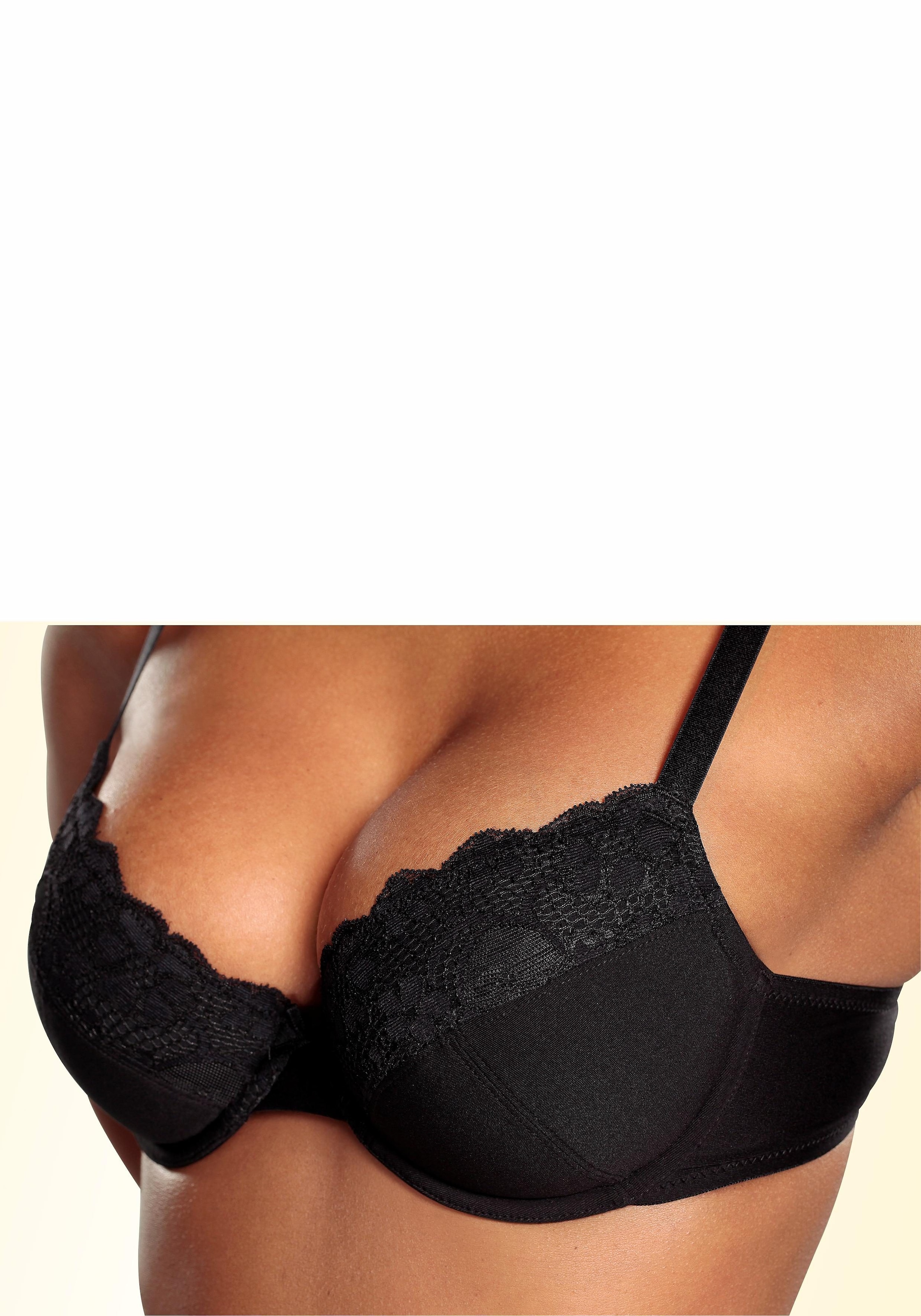 ♕ petite fleur Push-up-BH, (Packung, 3 Stück), mit Bügel, Dessous