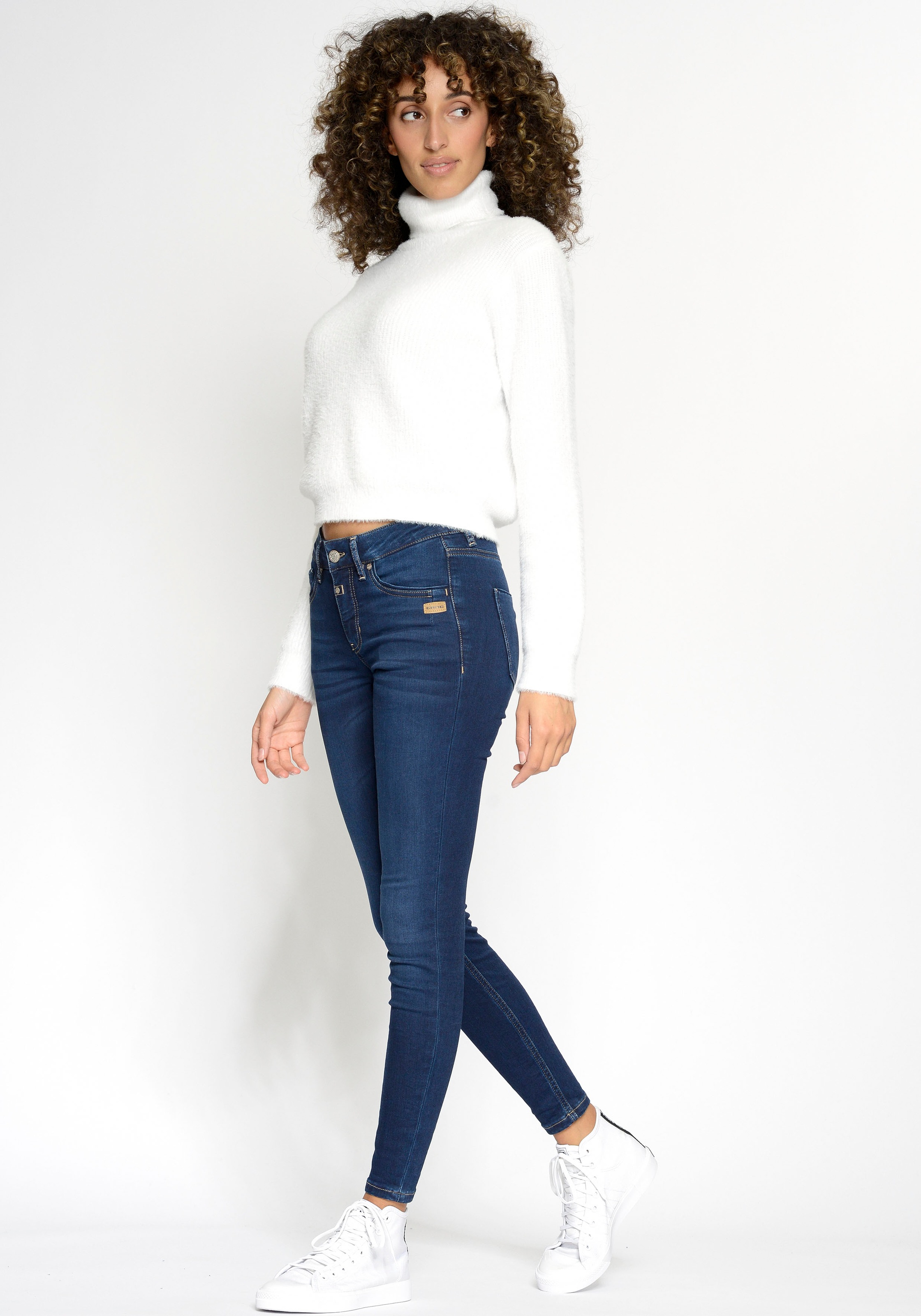 GANG Skinny-fit-Jeans »94LAYLA«, mit Used-Effekten