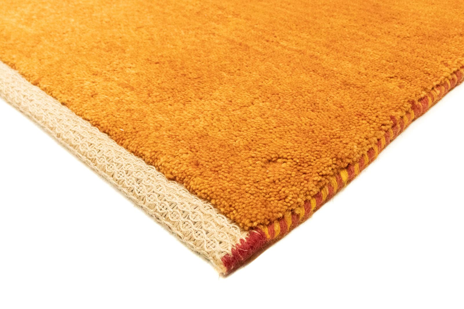 morgenland Wollteppich »Gabbeh Teppich handgeknüpft gold«, rechteckig, handgeknüpft