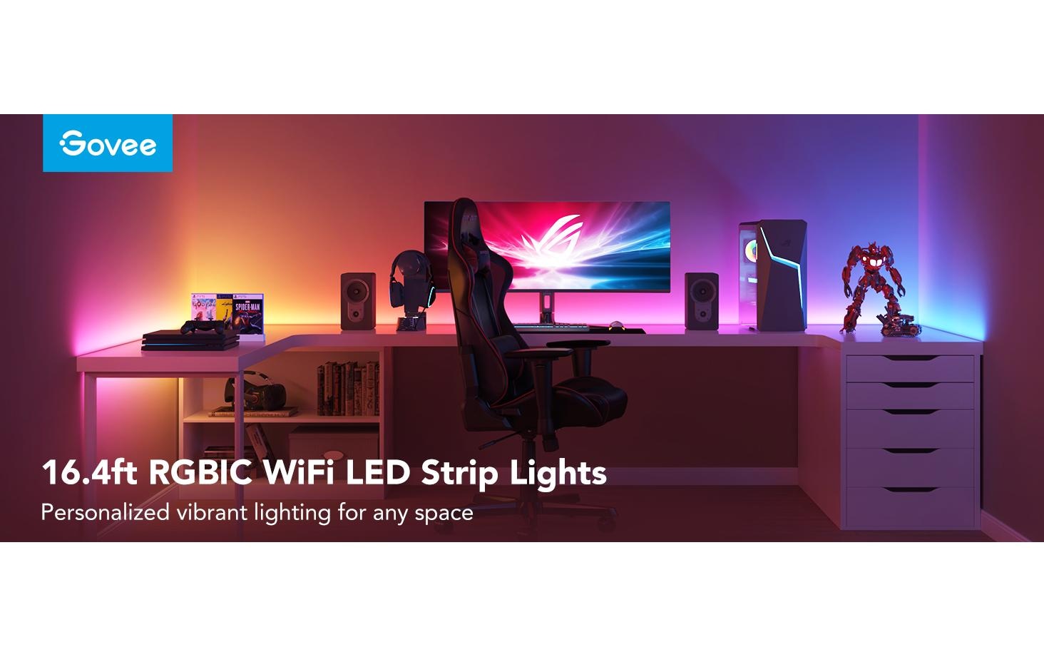 LED-Streifen »Govee Basic, 10 m, RGBIC, Wi-Fi + Bluetooth«