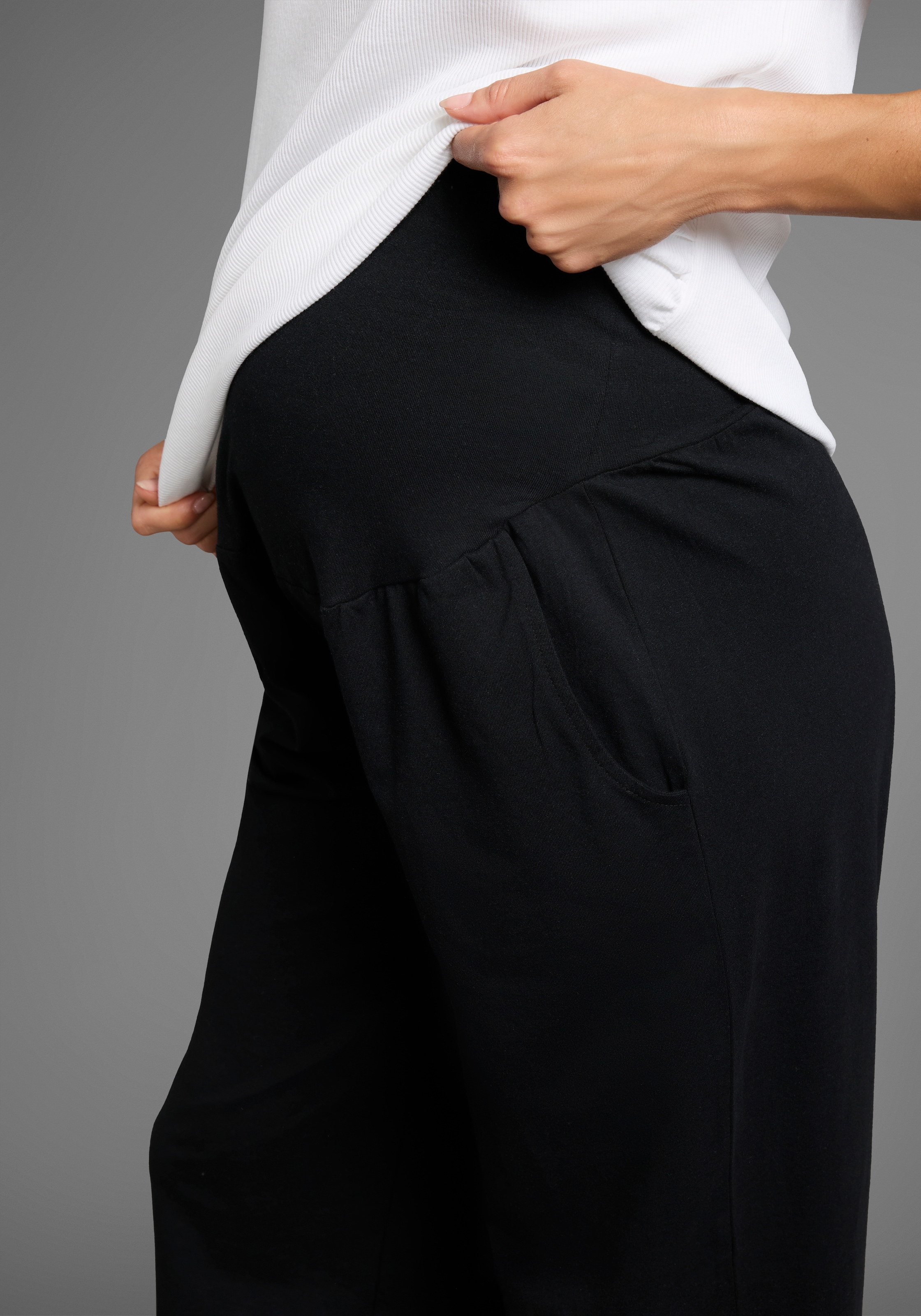 Neun Monate Umstandshose »Weiche Jersey-Hose«, Jersey-Hose für Schwangerschaft und Stillzeit
