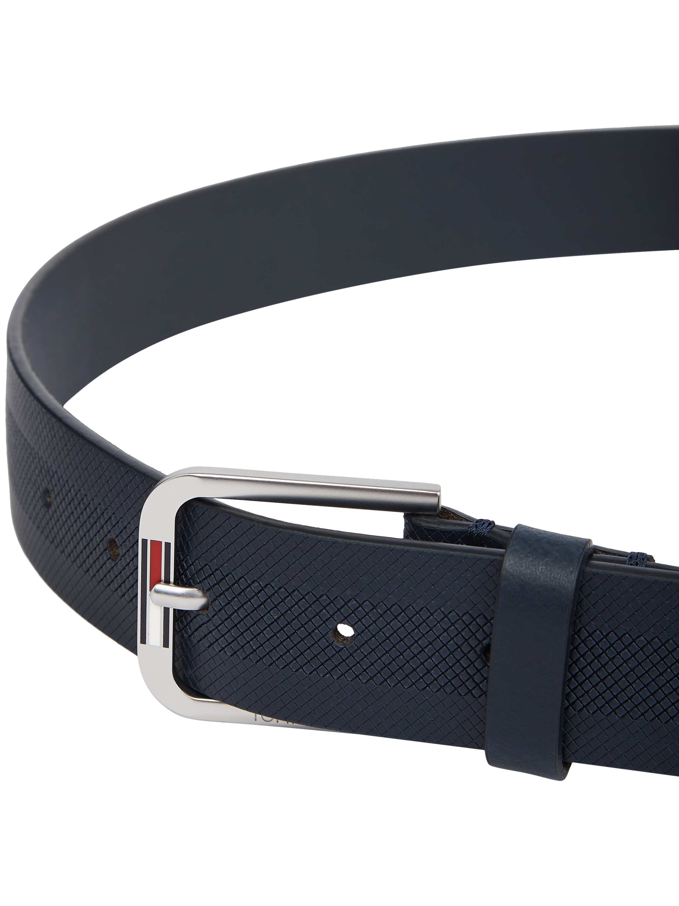 Tommy Jeans Ledergürtel »TJM AUSTIN 3.5«, Einfachdornschliesse mit Logo, weiche Haptik