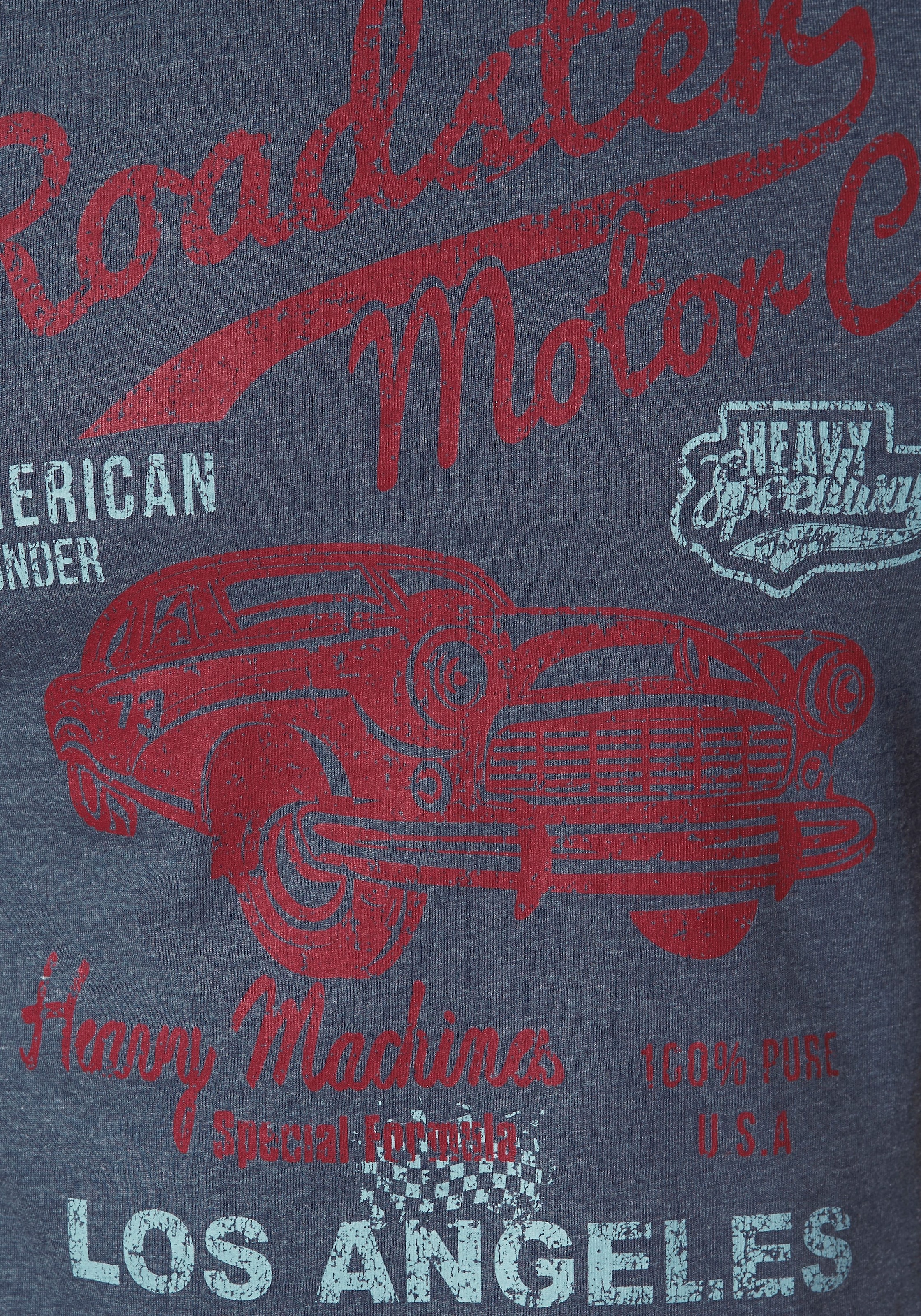 Arizona T-Shirt, Kurzarm, melierte Optik, Rundhals, aus Baumwollmischung