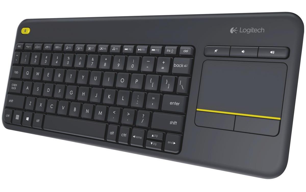 Logitech PC-Tastatur »K400 Plus CH-Layout«, (Ziffernblock-Touchpad)