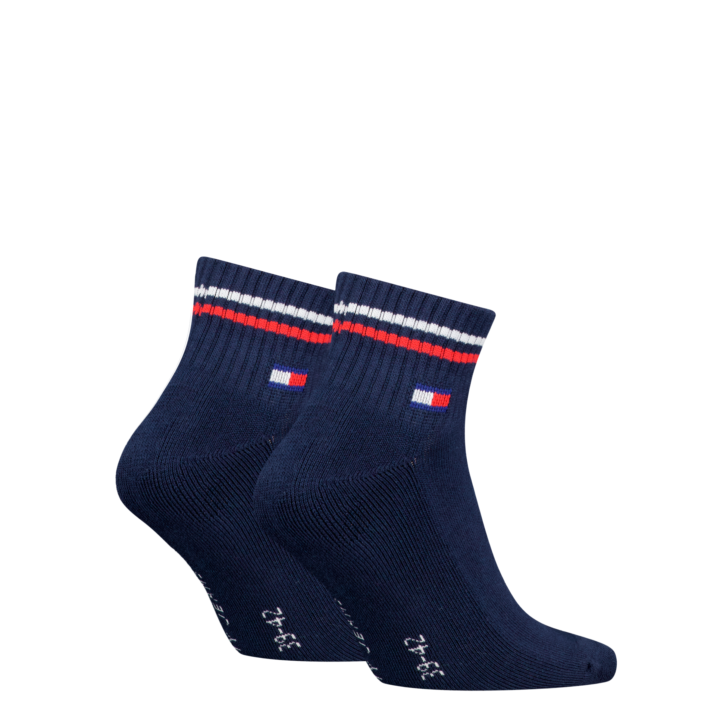 Tommy Hilfiger Kurzsocken »TH UNI TJ QUARTER 2P ICONIC«, (2 Paar), Half-Terry-Sohle für zusätzlichen Komfort