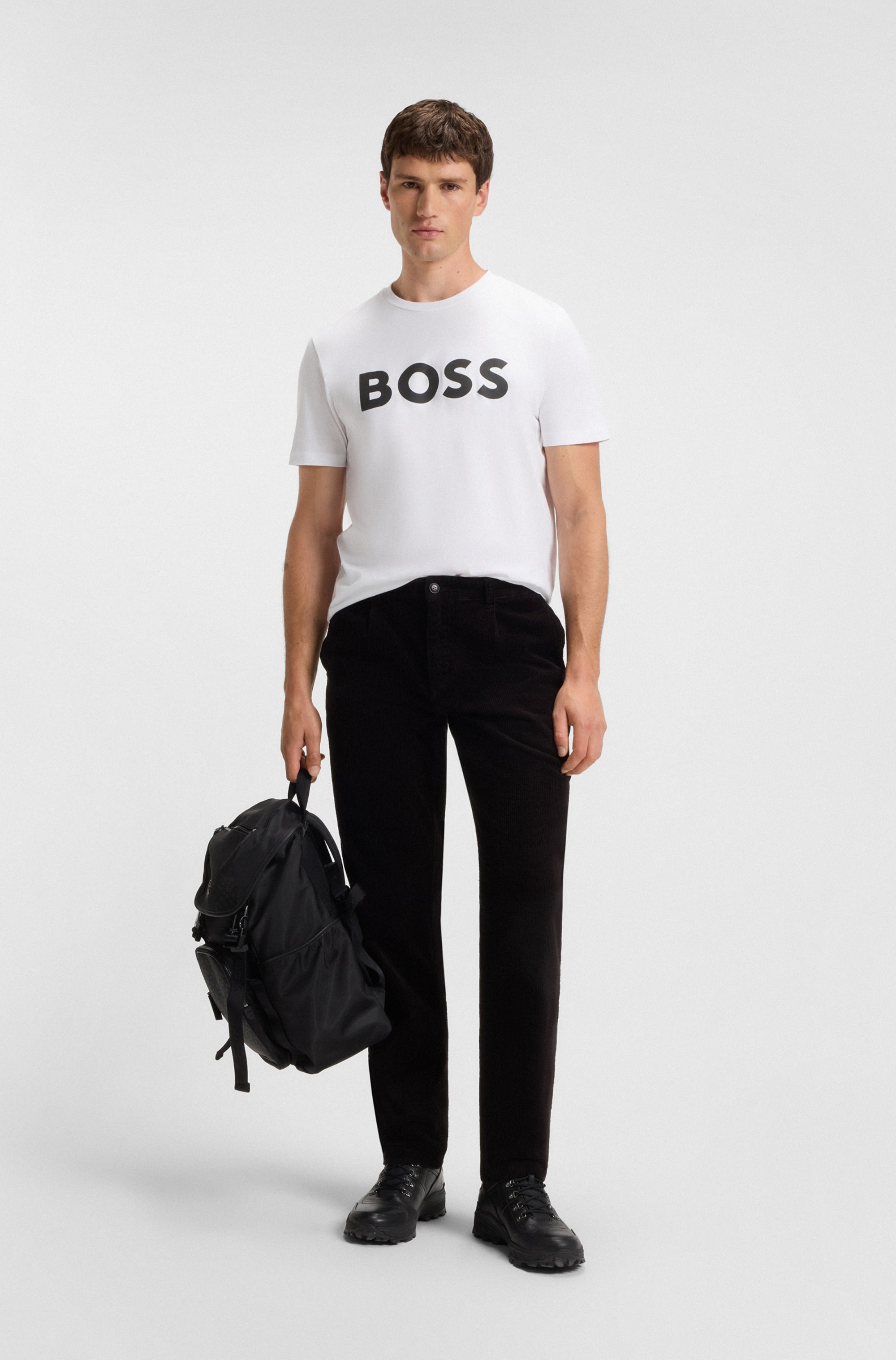 BOSS ORANGE T-Shirt »Thinking«, mit grossem BOSS Druck auf der Brust