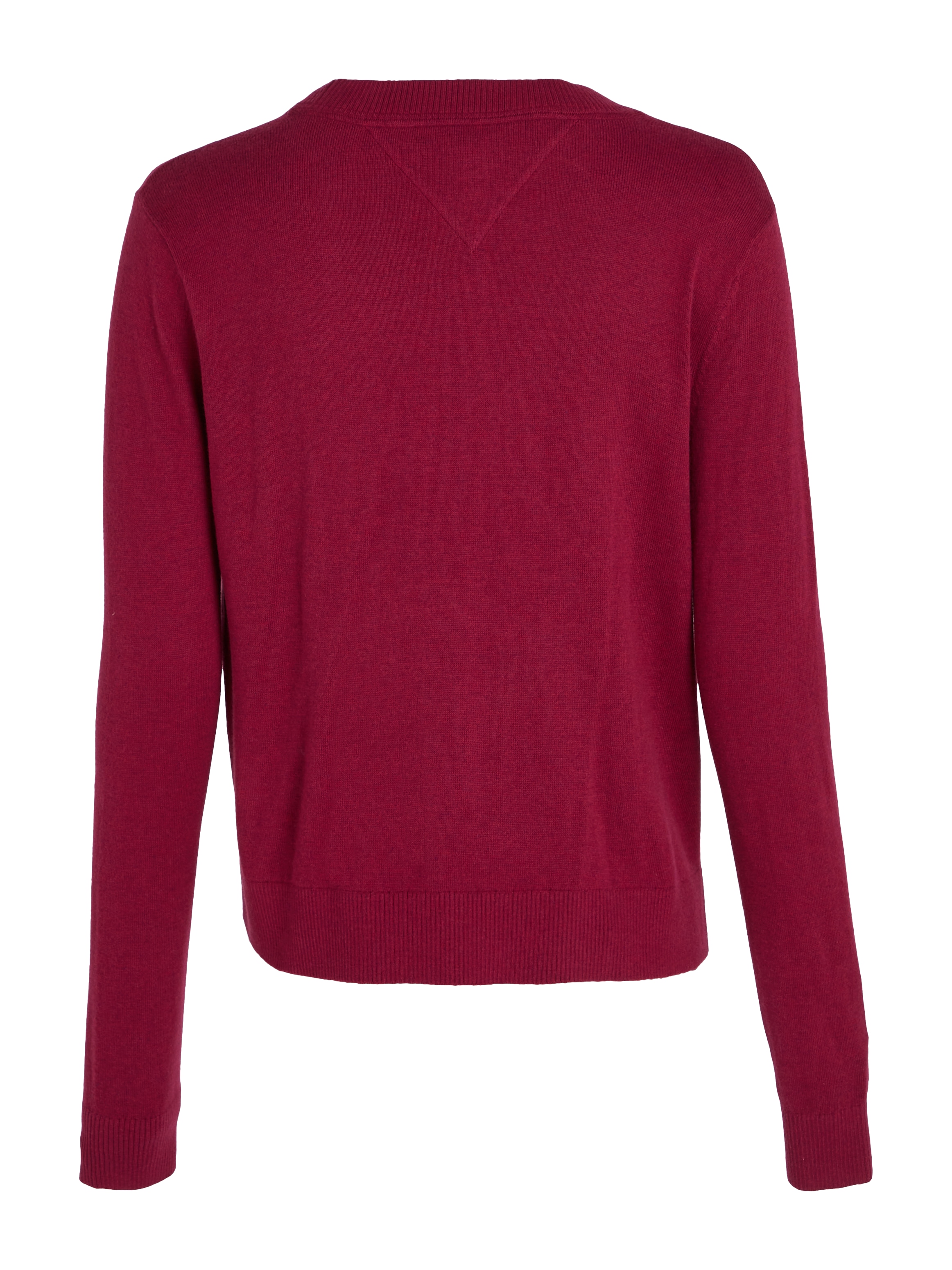 Tommy Jeans Strickpullover »TJW ESSENTIAL VNECK SWEATER EXT«, mit Logostickerei