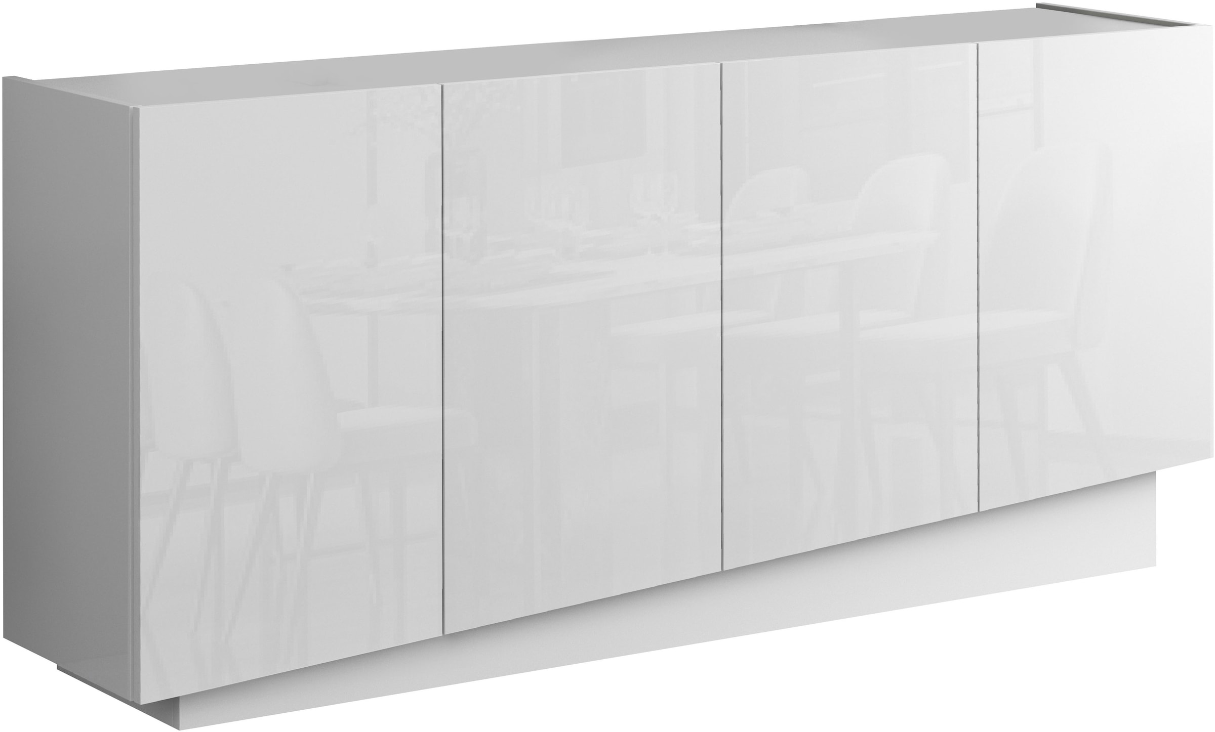 INOSIGN Sideboard »VELA, Sideboard, Breite 160 cm, Design mit schrägen Türen«, (1 St.), Made in Italy, Masse-B/T/H: 160x35x75,Sideboard, Anrichte, Kommode
