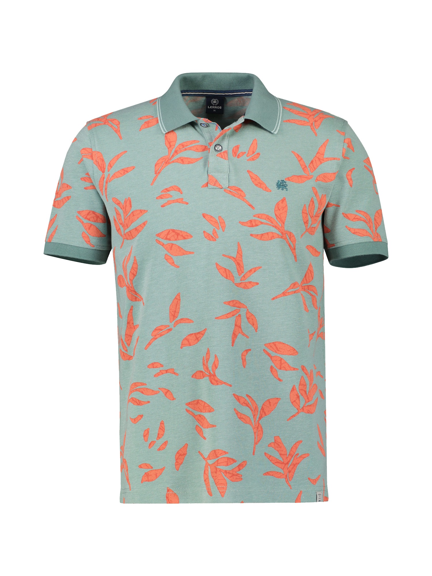 LERROS Poloshirt »LERROS Poloshirt mit floralem Druck«
