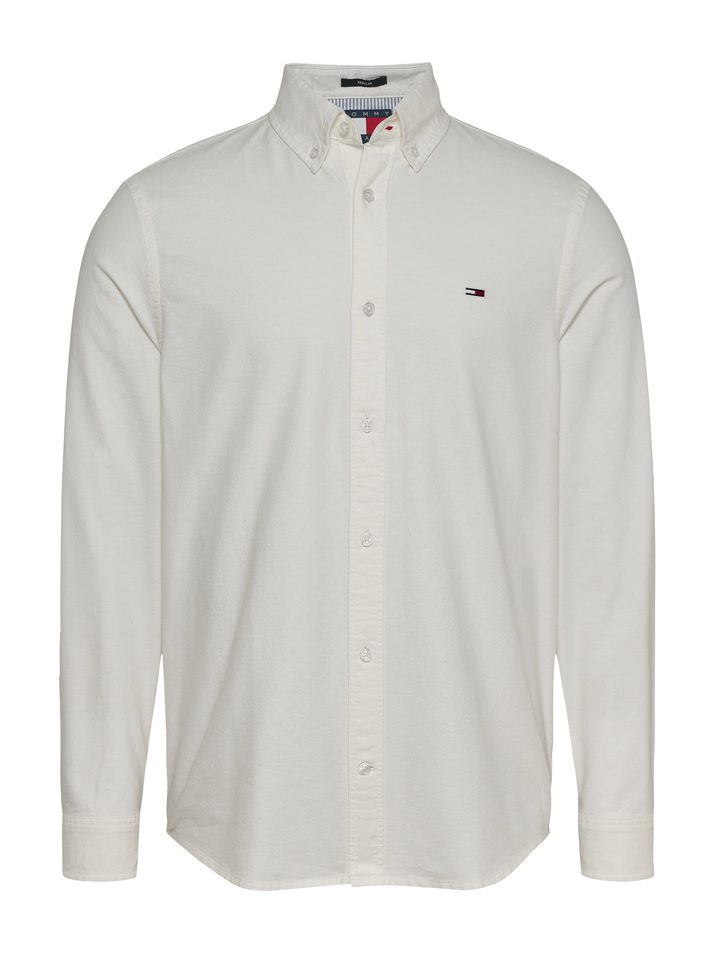 Tommy Jeans Langarmhemd »TJM REG OXFORD SHIRT EXT«, mit Logostickerei
