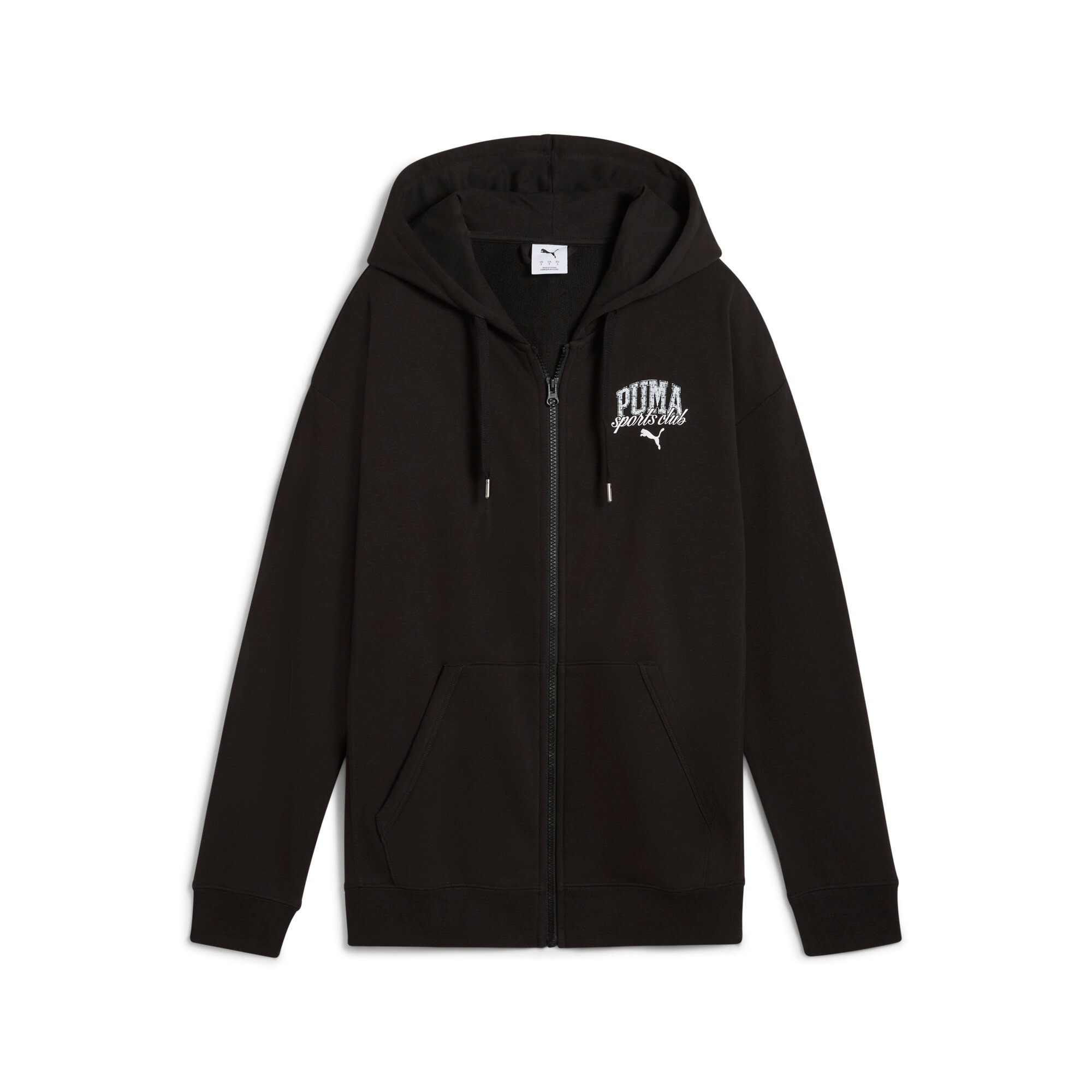 PUMA Kapuzensweatshirt »CLASS RELAXED FULL-ZIP HOODIE TR«, mit Kängurutasche, mit verstellbarem Kordelzug