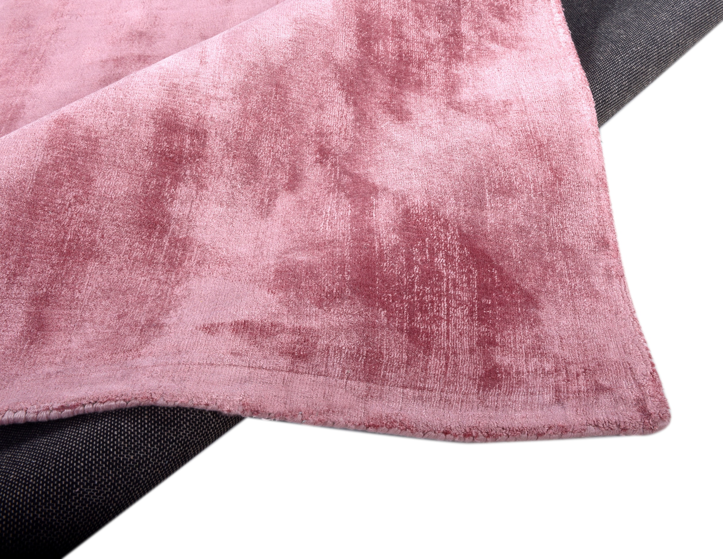 TOM TAILOR HOME Teppich »Shine uni«, rechteckig, 8 mm Höhe, Handweb Teppich, 100% Viskose, handgewebt, mit elegantem Schimmer