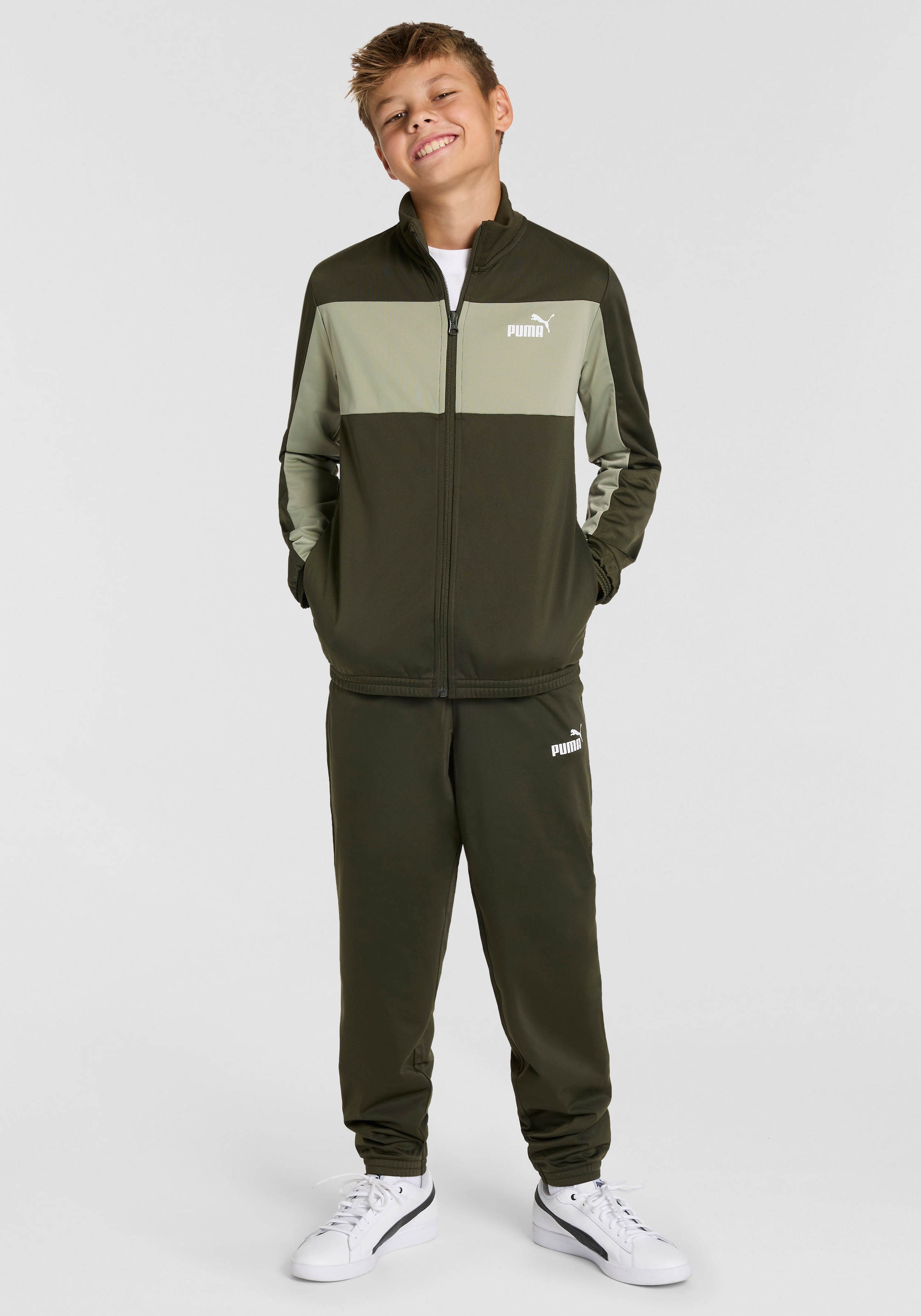 PUMA Trainingsanzug »POLY COLORBLOCK SUIT B«, (2 tlg.)
