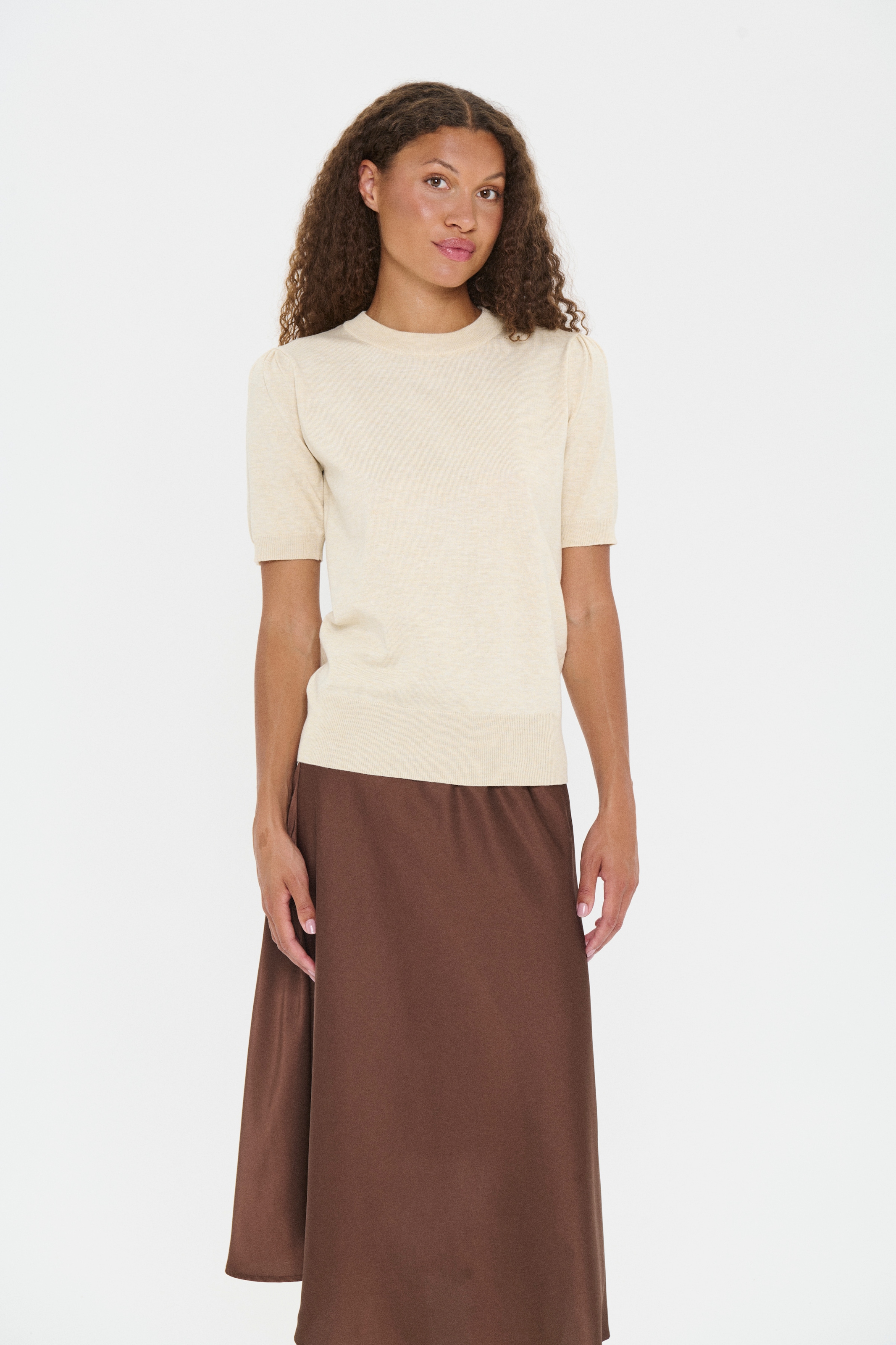Saint Tropez Kurzarmpullover »MilaSZ SS« Viskose Feinstrick