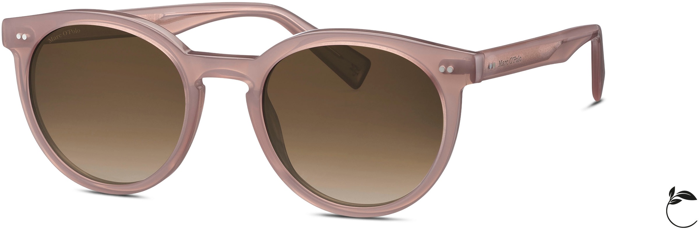 Marc OPolo Sonnenbrille Form Panto, Logoschriftzug auf Bügel und Glas, CR 39