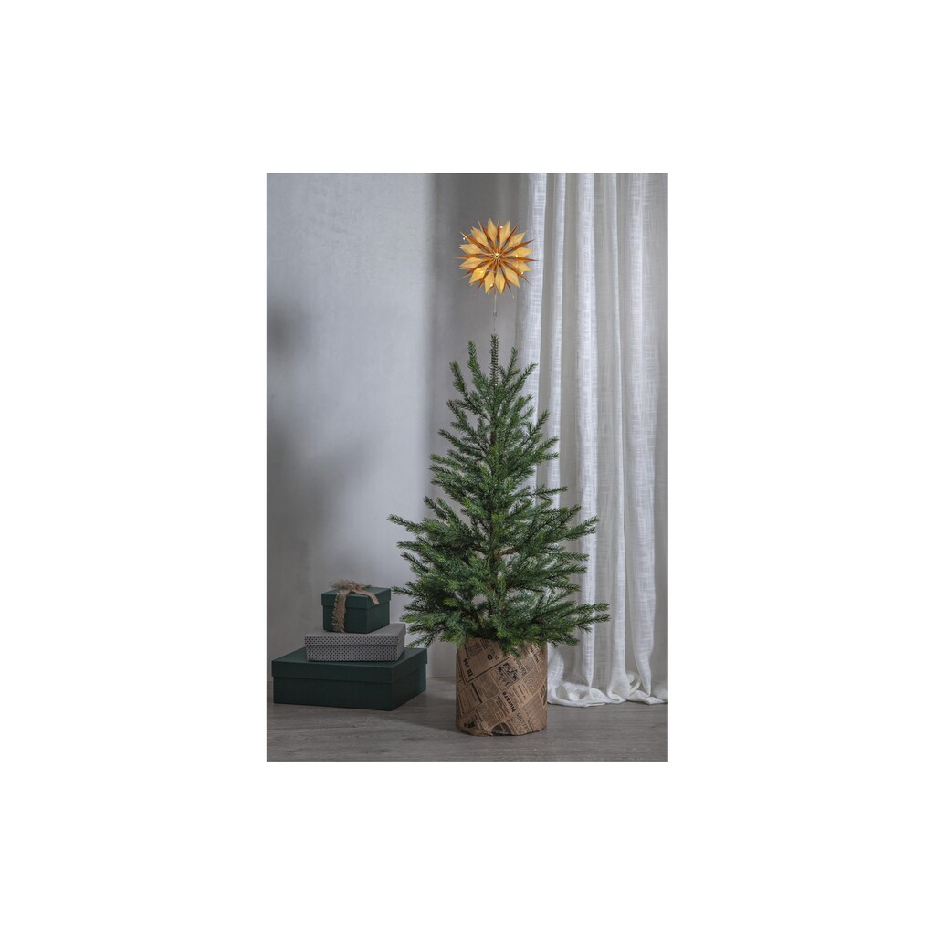 STAR TRADING Weihnachtsbaumkugel »Flinga, 43 cm, Goldfarben«, (1 St.)