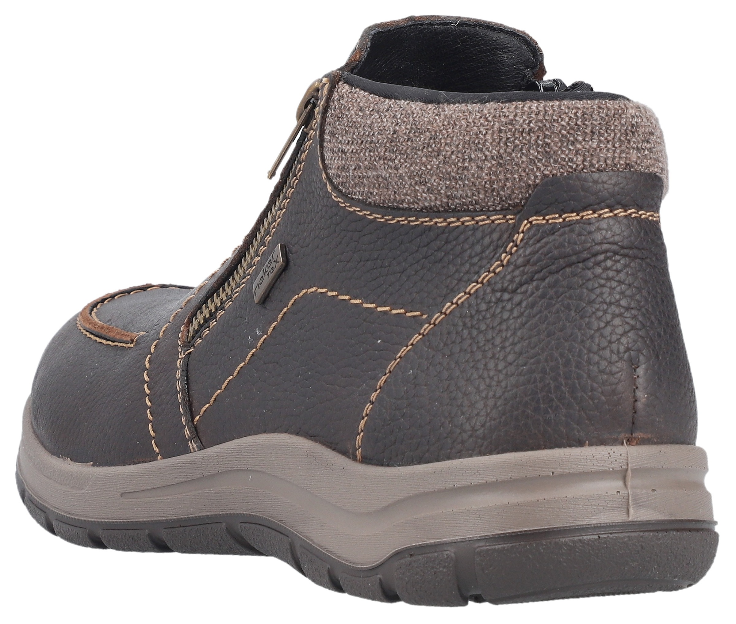 Rieker Winterboots, Stiefelette, Komfortschuh mit zwei praktischen Reissverschlüssen