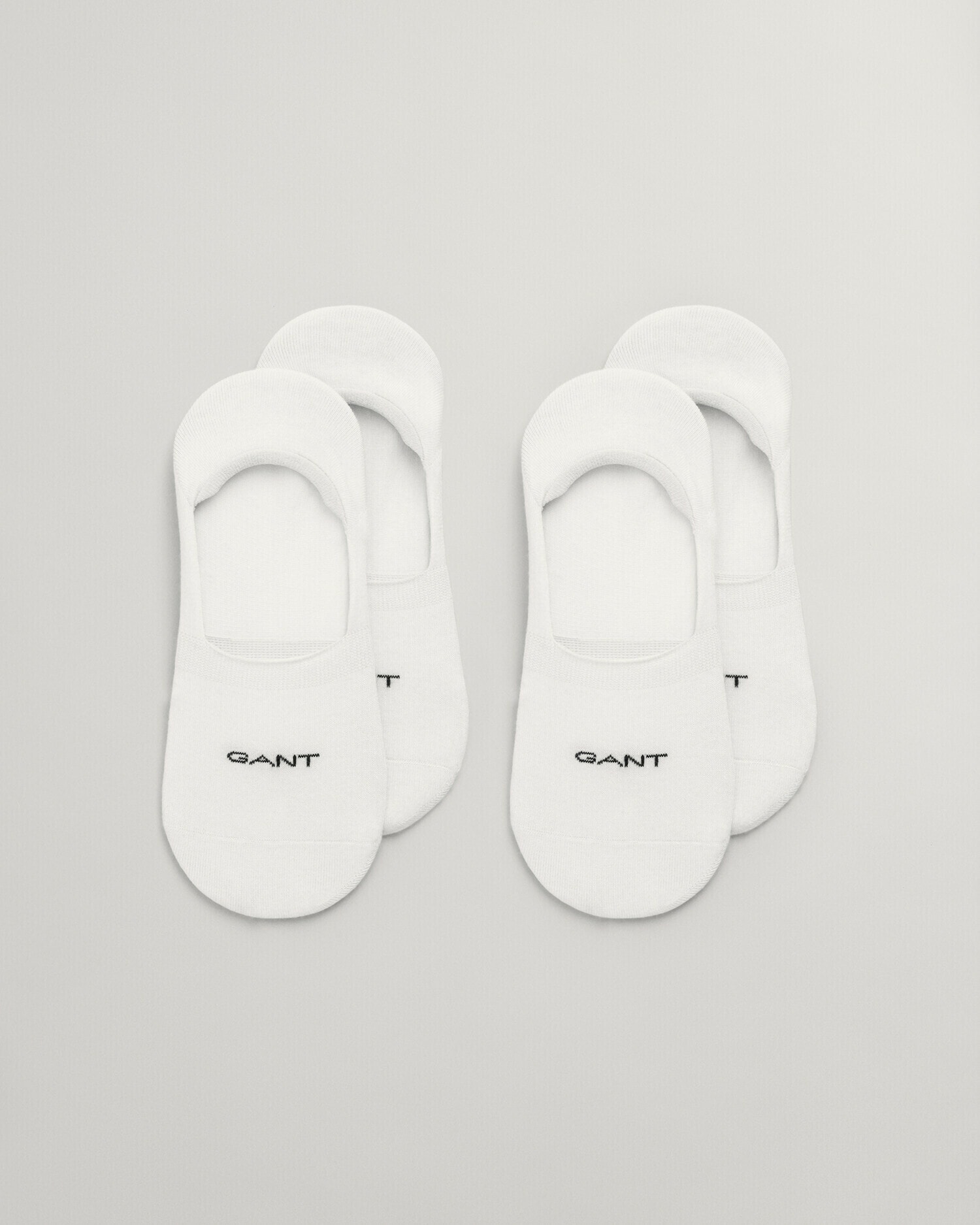 Gant Füsslinge »INVISIBLE SOCKS 2-PACK«, mit Silikonbesatz am Fersenbereich