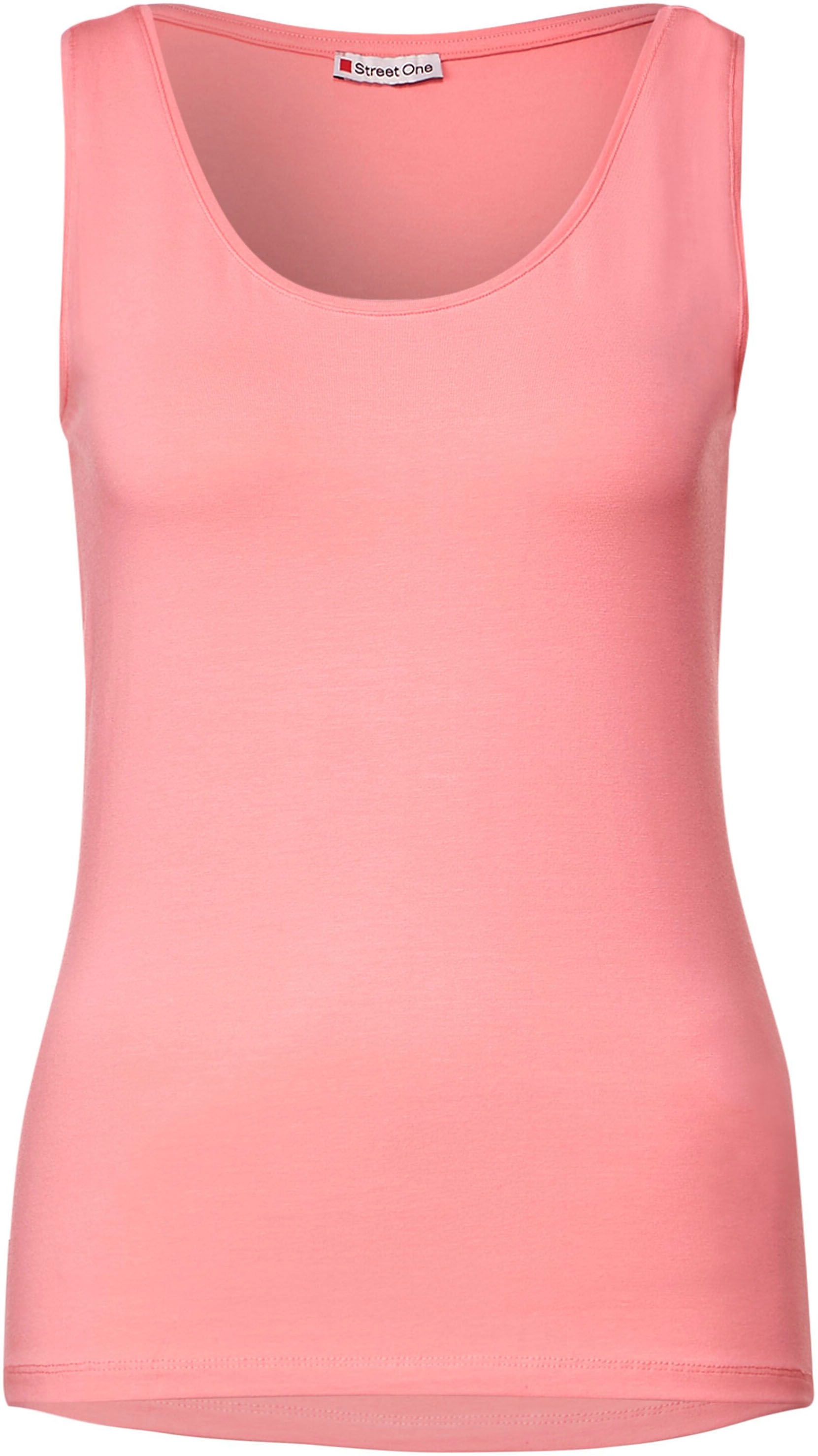 STREET ONE Tanktop, mit tiefem Rundhalsausschnitt