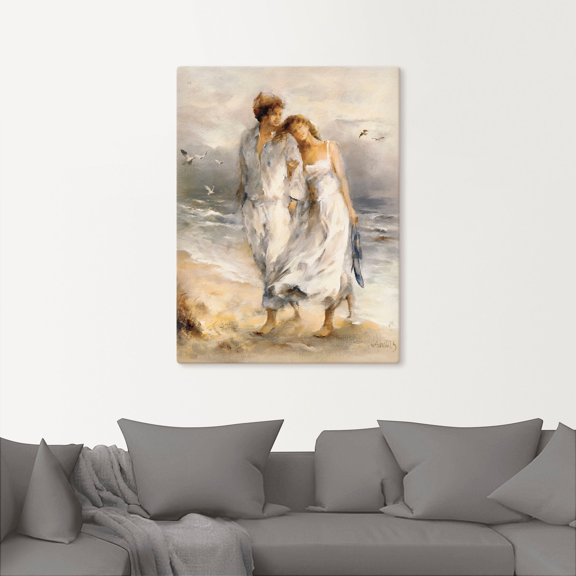 Artland Wandbild »Verliebt«, Paar, (1 St.), als Leinwandbild, Poster, Wandaufkleber in verschied. Grössen