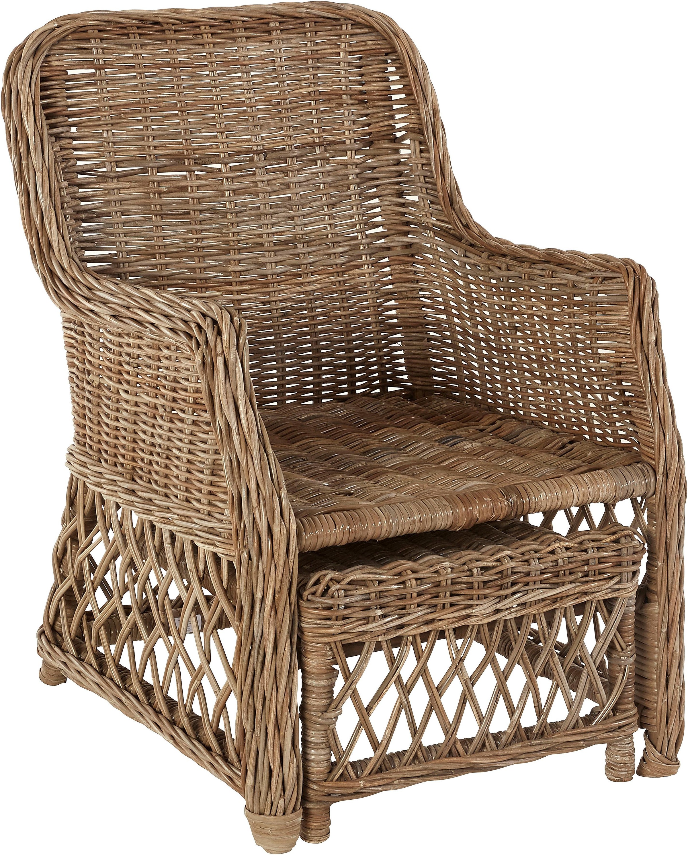 Home affaire Rattanstuhl () Handarbeit, Maße (B/T/H): (67/75/91)