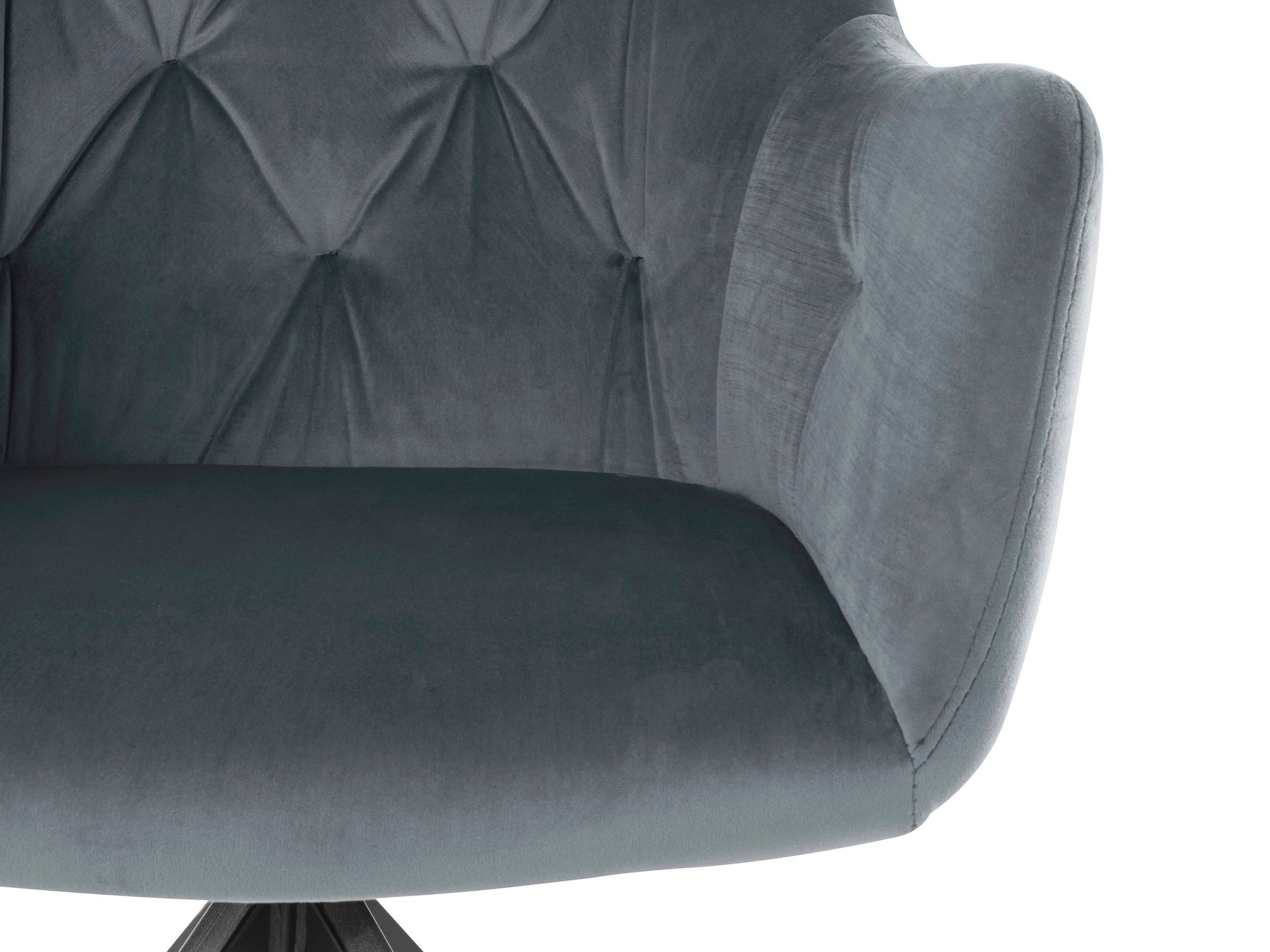 INOSIGN Esszimmerstuhl »Tina«, 2er-Set, Schalenstuhl mit softem Samtvelours