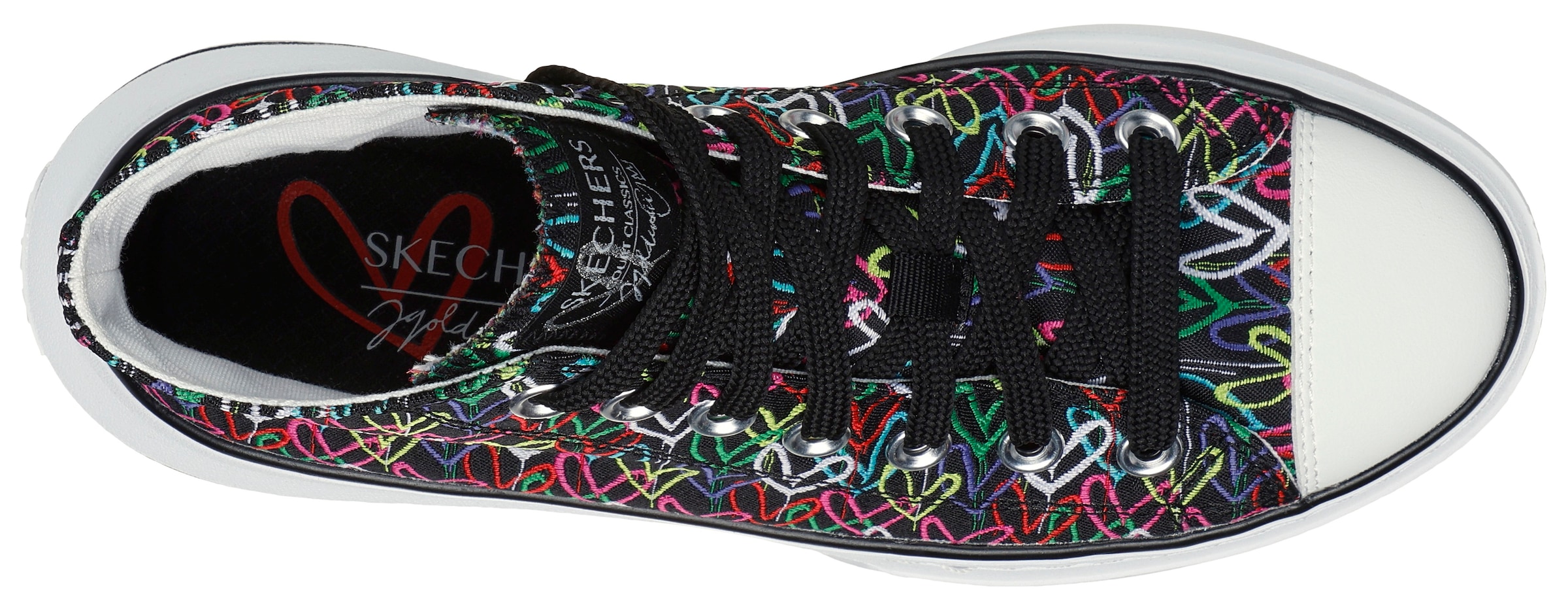 Skechers Sneaker »CORDOVA CLASSIC-LOVE LETTERS«, mit süssem Herzchenprint, Freizeitschuh, Halbschuh, Schnürschuh