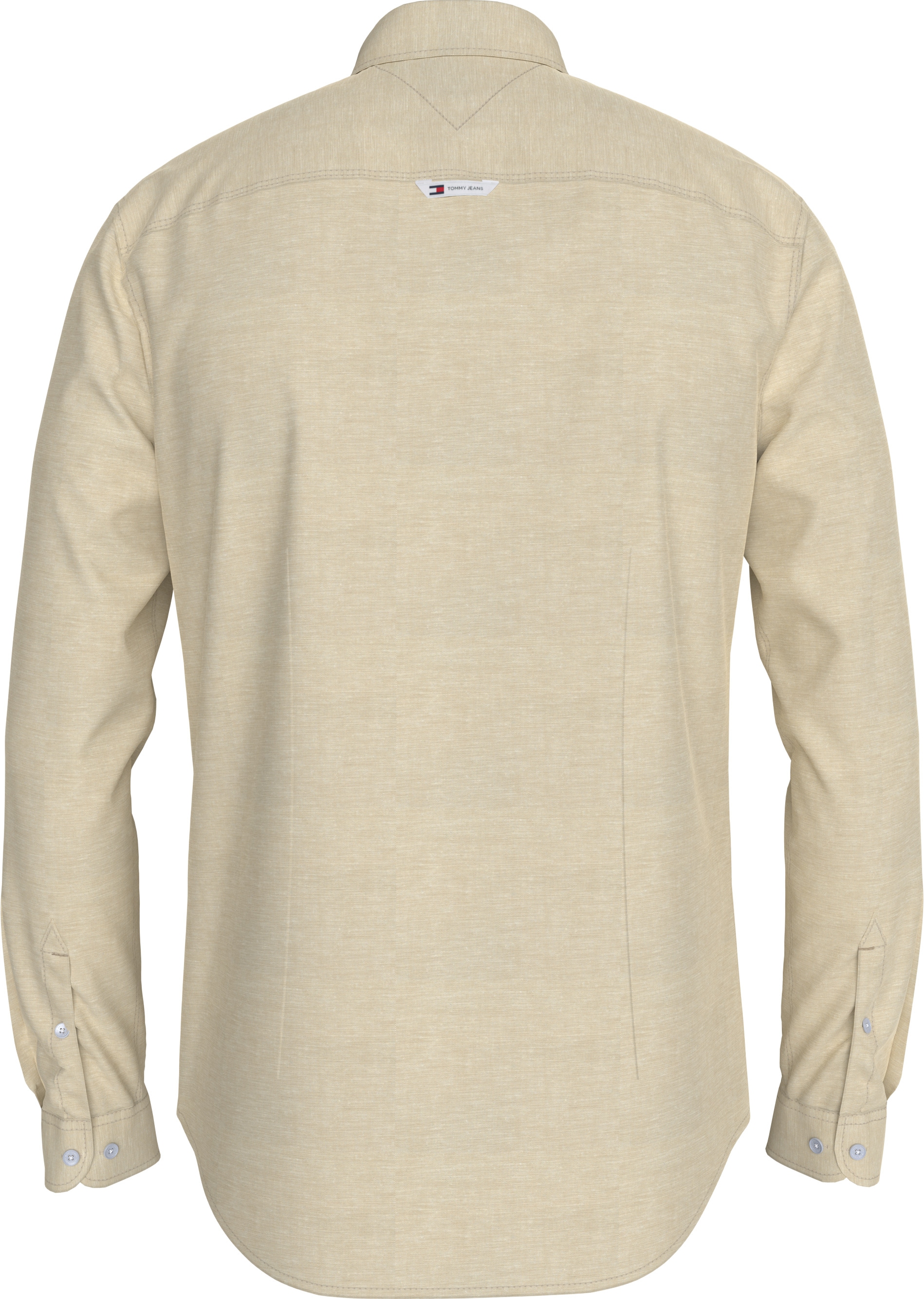 Tommy Jeans Langarmhemd »TJM Slim Stretch Oxford Shirt«, mit Flaglabel auf der Brust