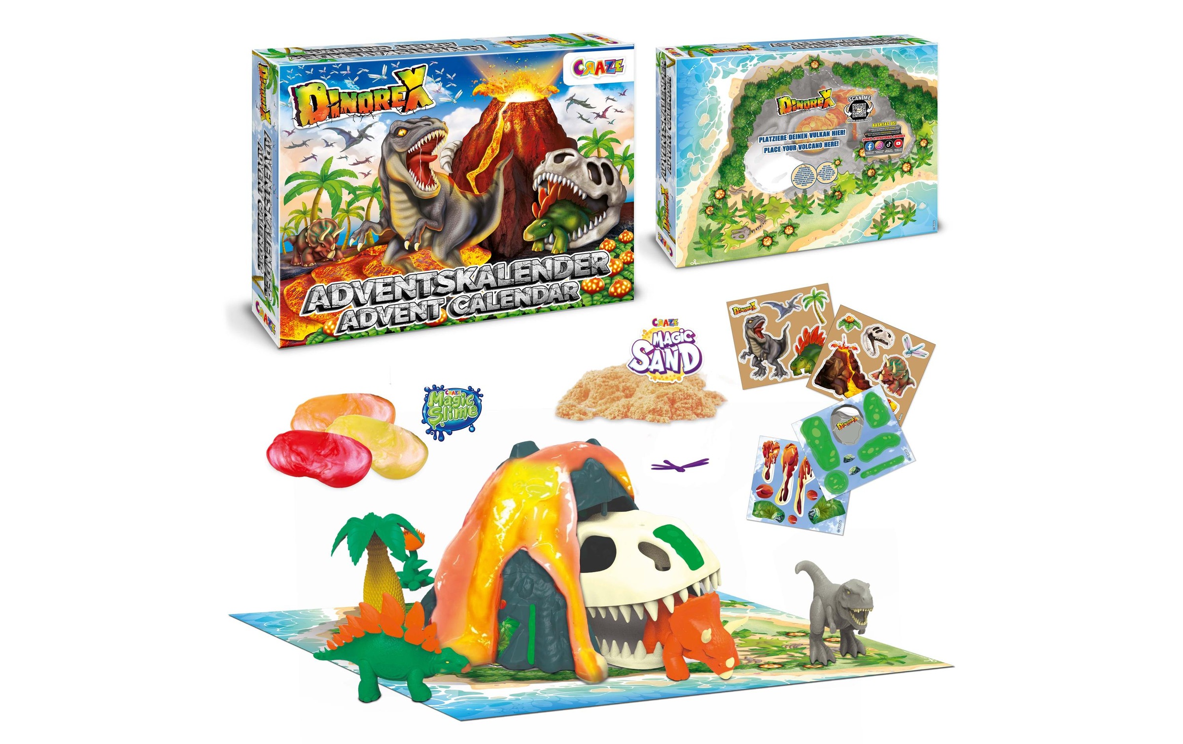CRAZE Adventskalender »Dino Playset«, ab 3 Jahren