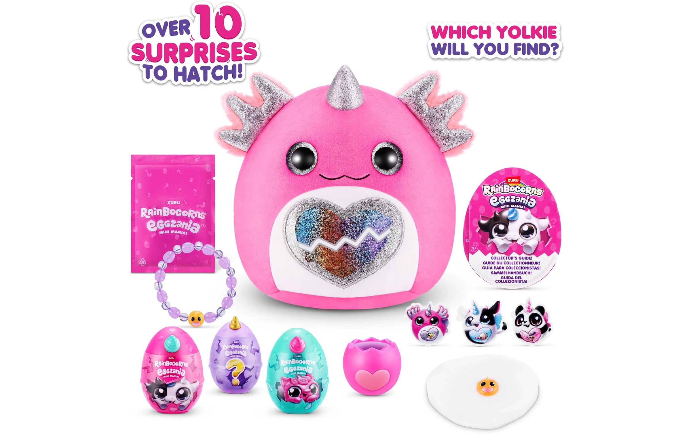 ZURU Plüschfigur »Rainbocorns Eggzania Mini Plush Soft Small assortiert«