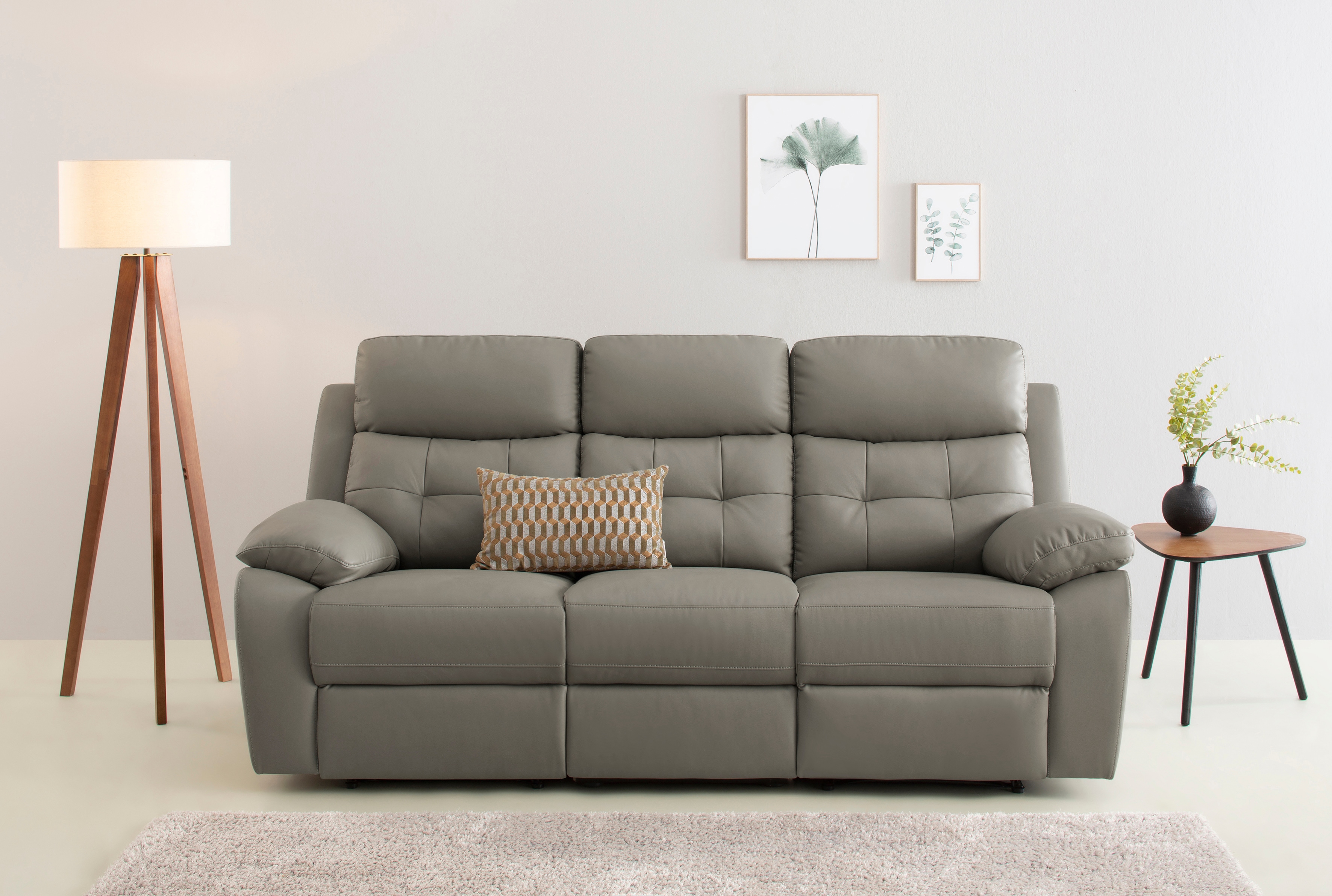 GOODproduct 3-Sitzer "Lannilis" mit manueller und elektrischer Relaxfunktion
