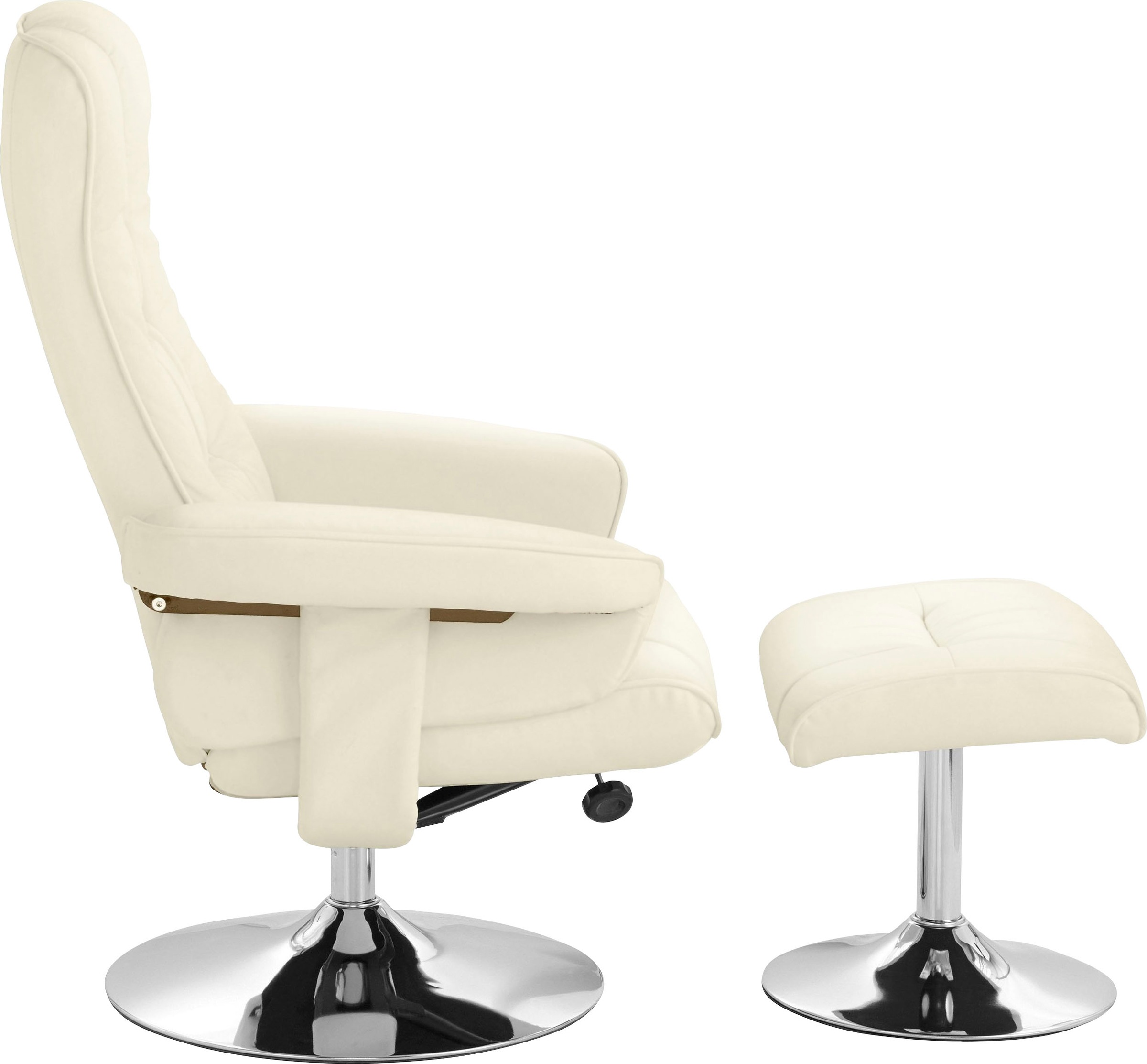 Places of Style Relaxsessel »Springfield, Drehsessel, TV-Sessel mit Hocker,«, mit Schlaffunktion, verschiedene Bezugsqualitäten verfügbar