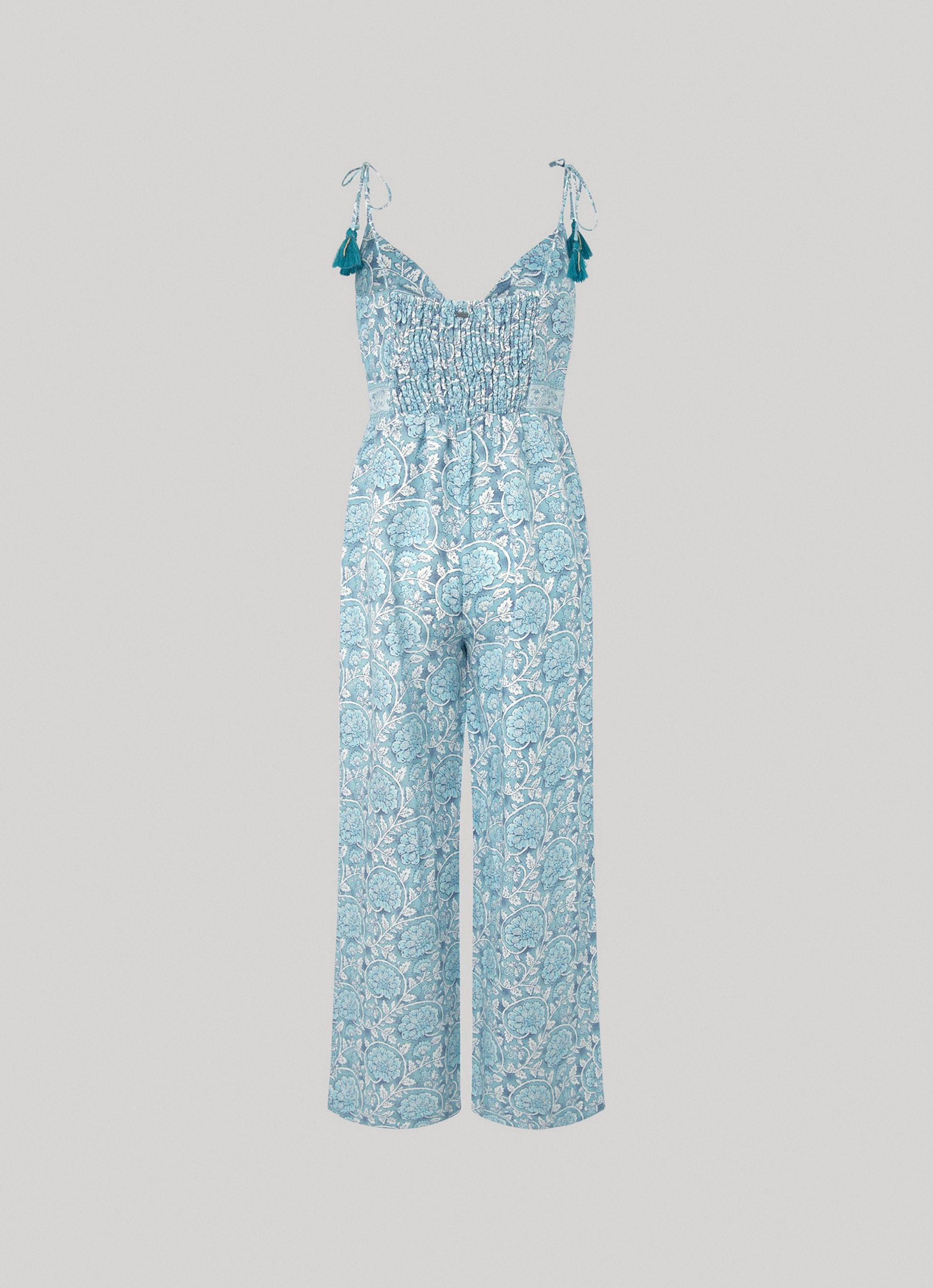 Pepe Jeans Overall »MATILDE«, mit floralem Alloverprint in sommerlicher Qualität mit Leinen