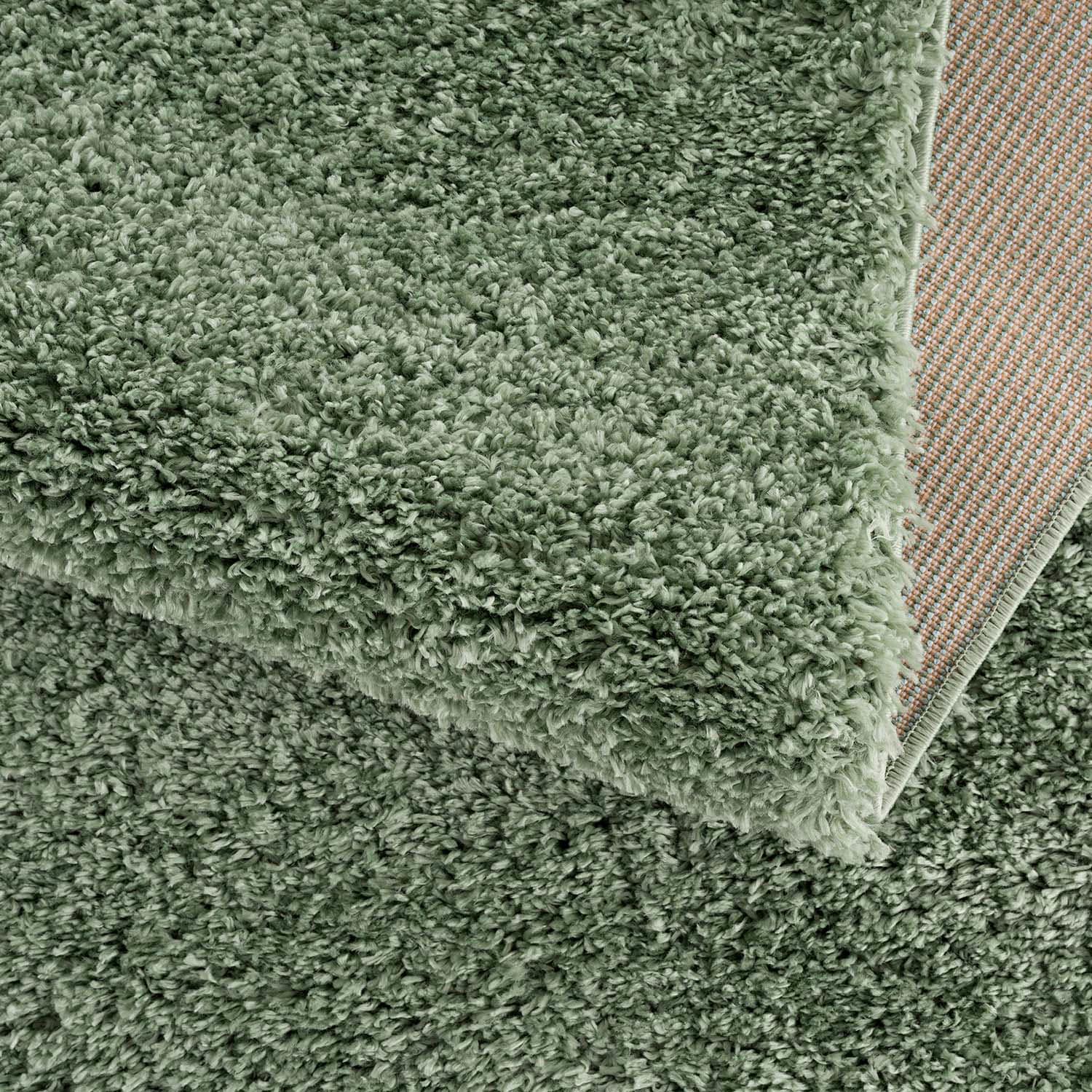 Carpet City Hochflor-Teppich »Pulpy 100«, rechteckig, 30 mm Höhe, Läufer, weich, mit Fransen, uni, viele Grössen, Wohnzimmer, Schafzimmer