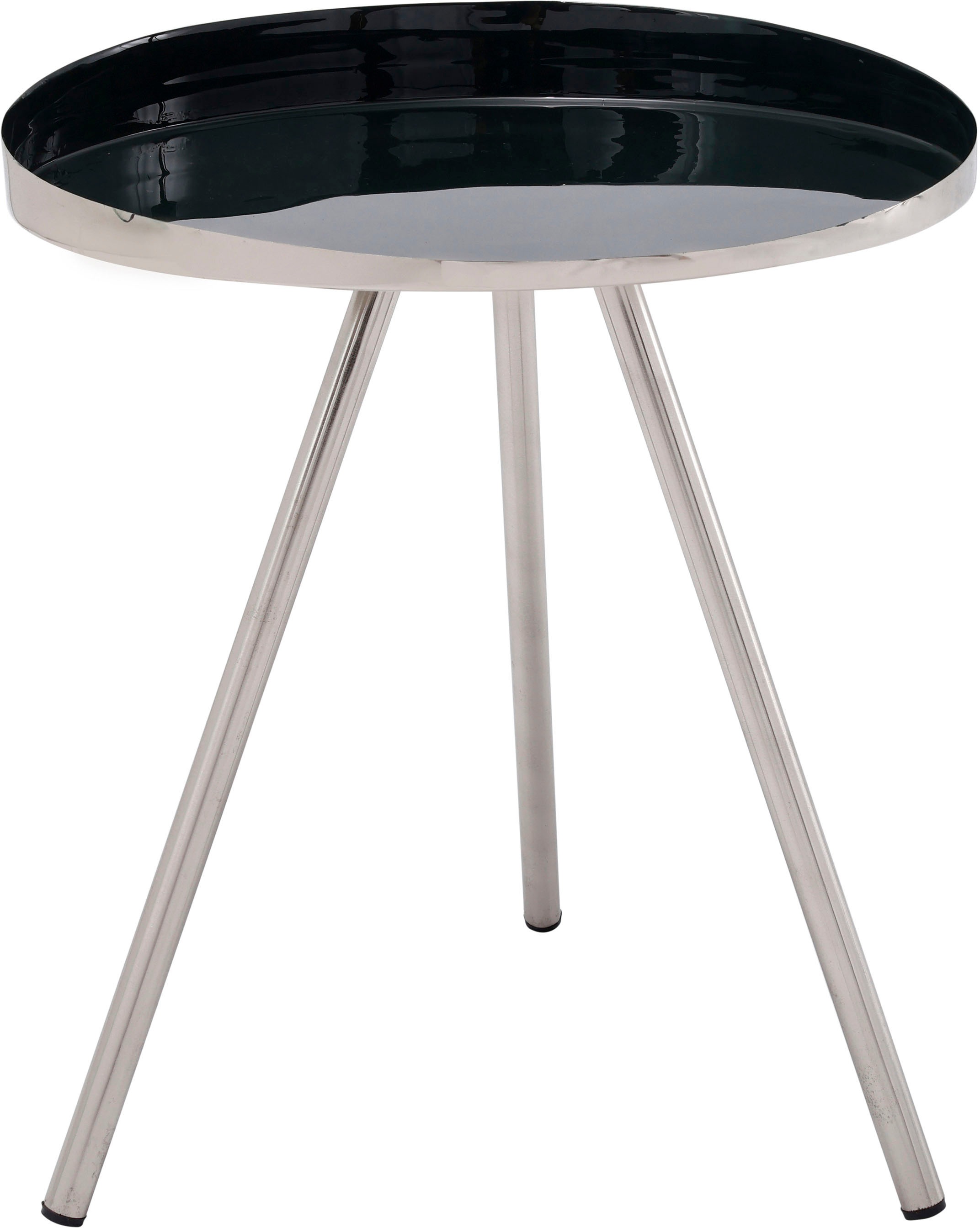 Kayoom Beistelltisch »Morrison, runder Beistelltisch, edler Look«, (1 St.), Dekorativ, glanzvolle Lackierung, stilvolles Design