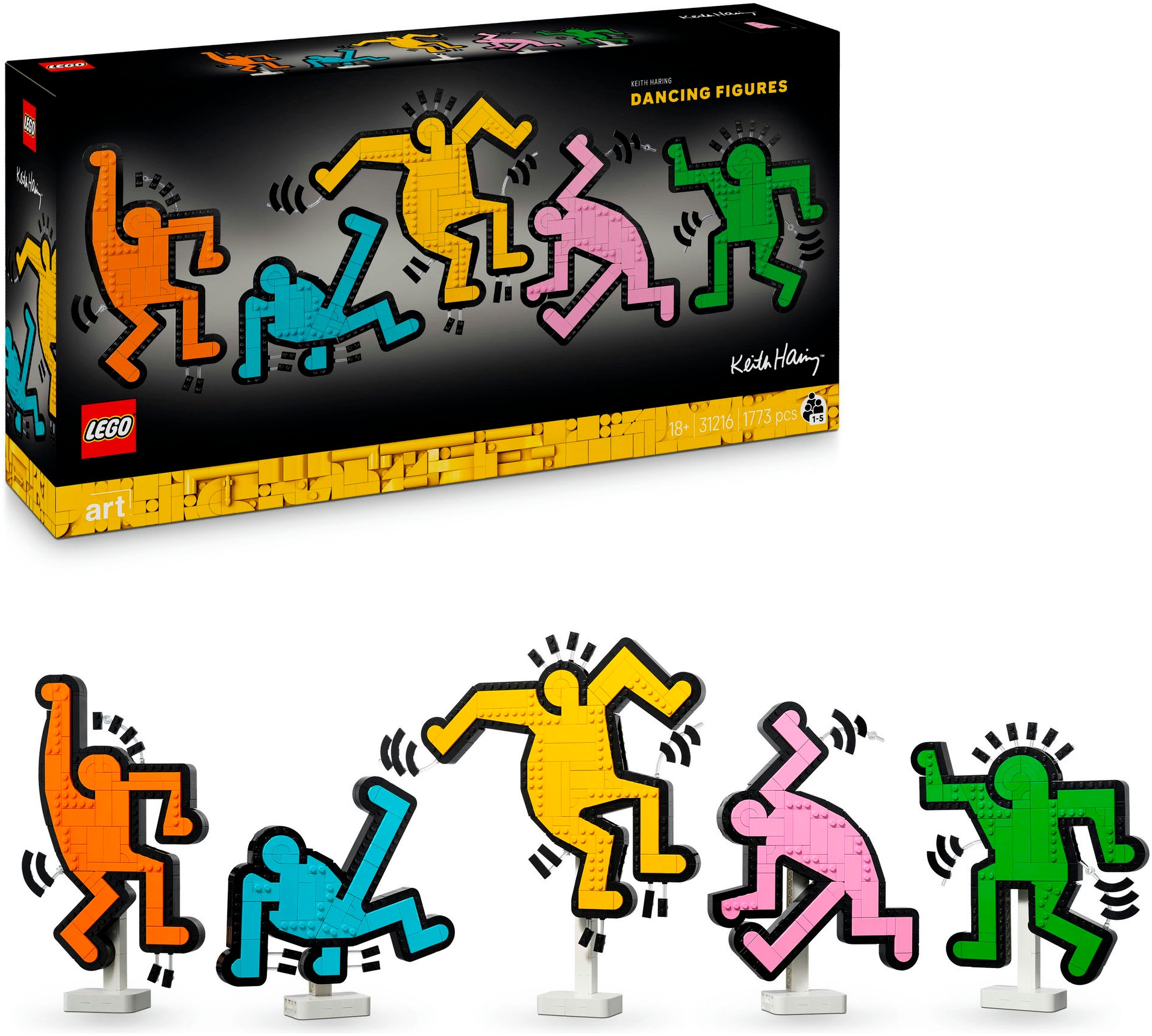 LEGO Konstruktionsspielsteine "Keith Haring – Tanzende Figuren (31216), LEGO ART"