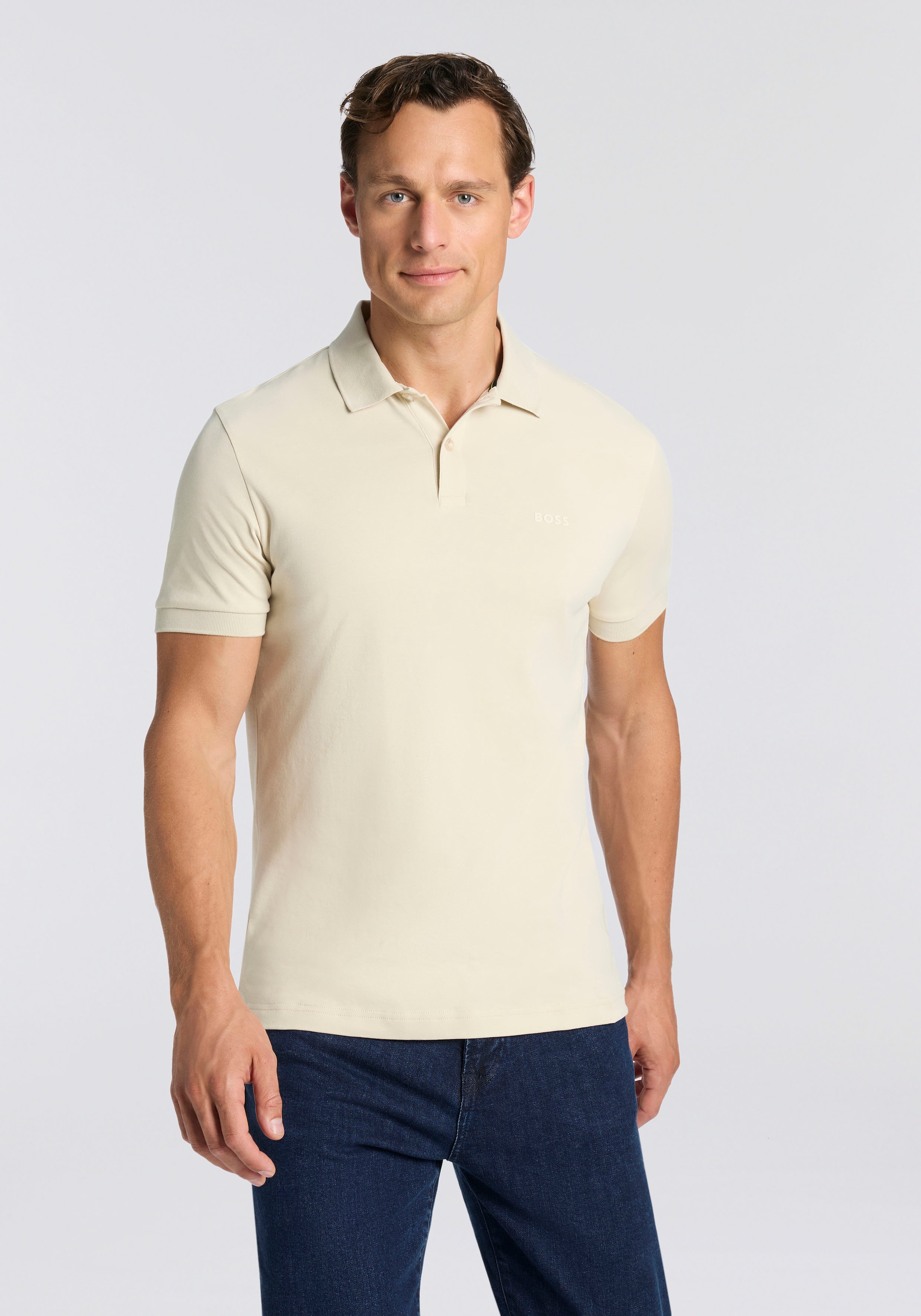 BOSS GREEN Poloshirt »Pio« mit Knöpfen, regular fit, toniges Logo