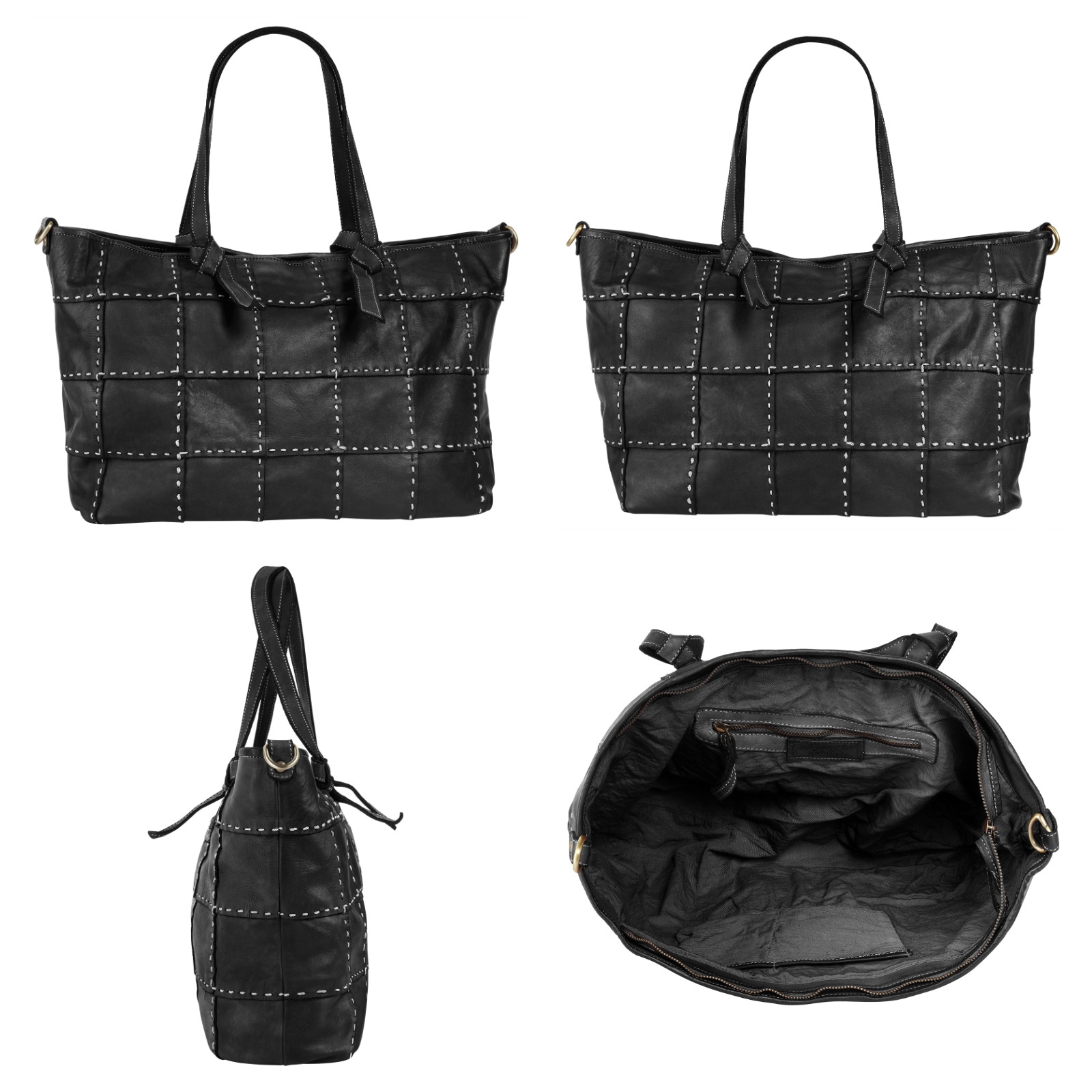 Samantha Look Shopper, echt Leder, Made in Italy