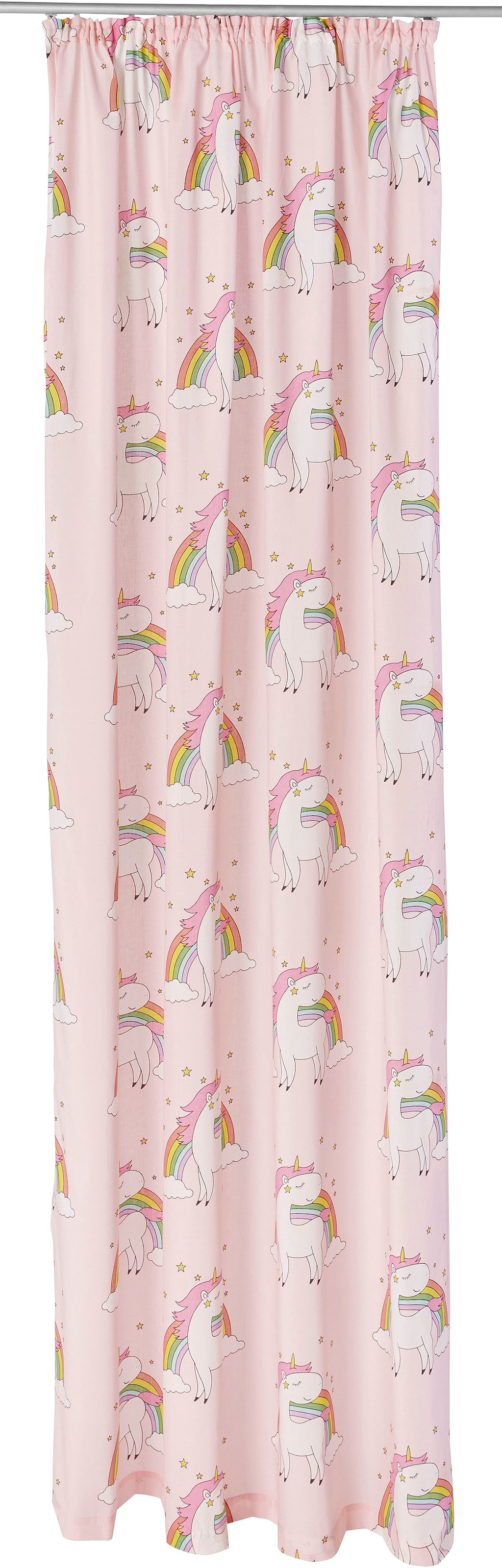 Jelmoli-Versand »Einhorn«, online Lüttenhütt ordern ✵ (1 bedruckt, Kindergardine, St.), | Gardine Nachhaltige halbtransparent, Regenbogen