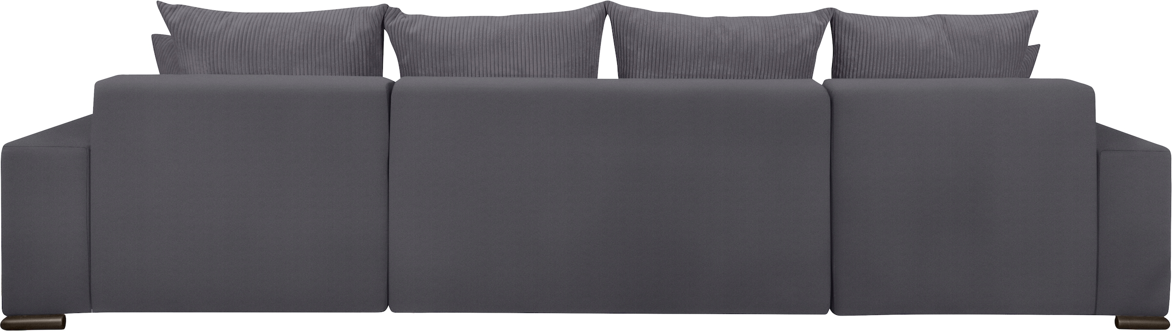 COLLECTION AB Wohnlandschaft »XL-Josy U-Form, Breite 313 cm, Cord-/Mix«, inkl. Bettfunktion, Bettkasten, mit 4 gleich grossen Rückenkissen