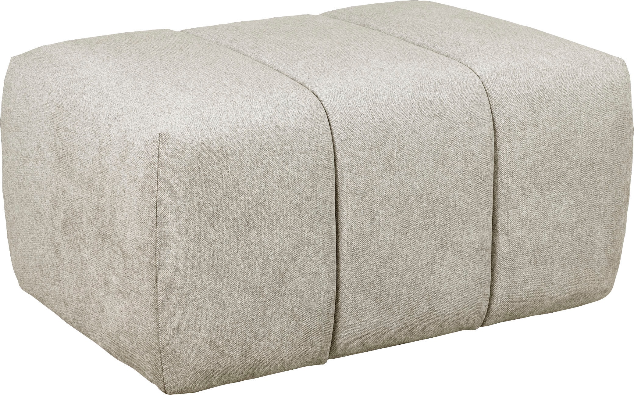 Home affaire Polsterhocker "LYOTH Sitzhocker mit Steppung, Masse B/T/H: 76/76/41 cm" passend zur Serie, hoher Sitzkomfort und modernes Design