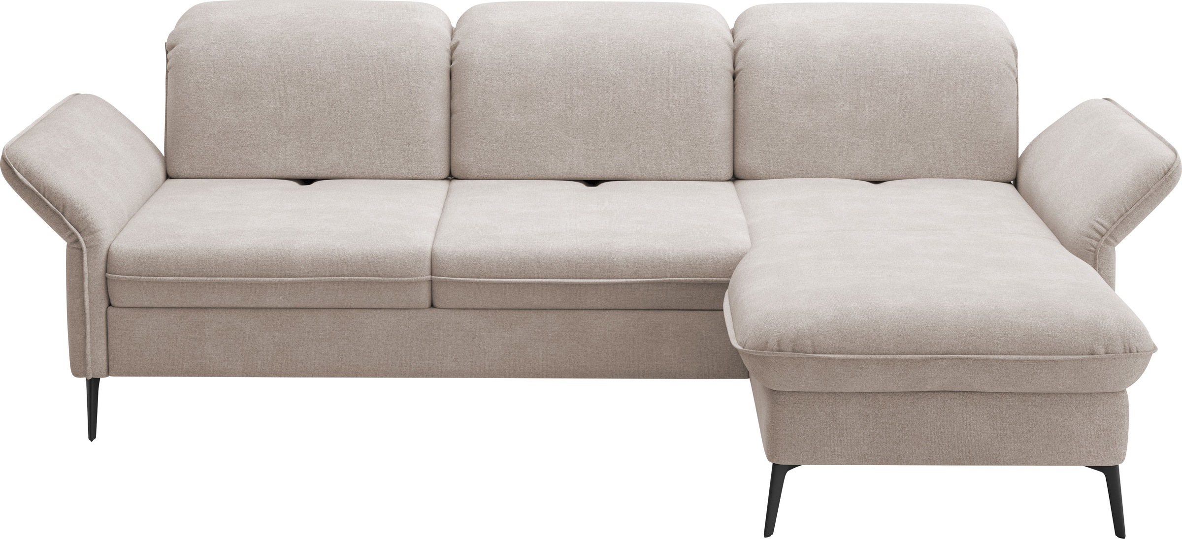 sit&more Ecksofa »Emely, inkl. Sitztiefenverstellung«, wahlweise mit Bettfunktion,Bettkasten,Kopf- & Armteilverstellung