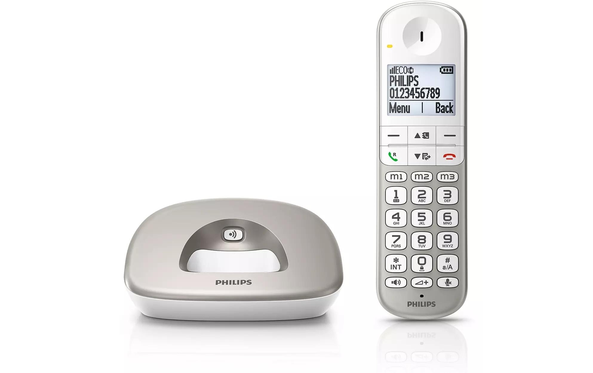 Philips Festnetztelefon »Philips XL4901S Silver«